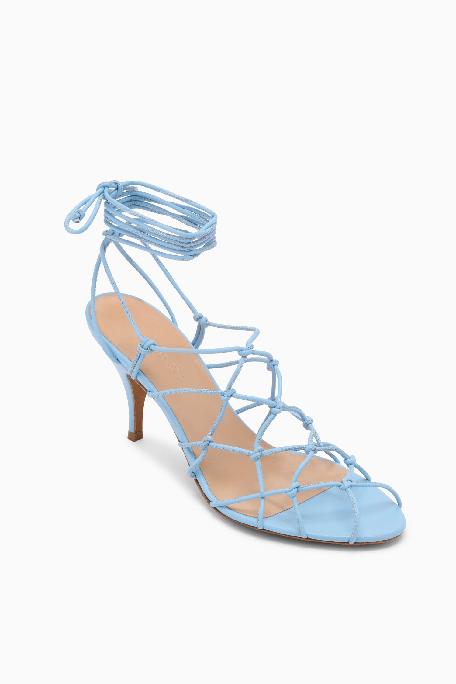 Ulla Johnson Colette sandales daim bleues Harbor 75mm