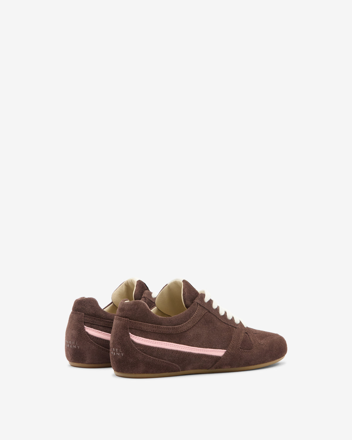 Isabel Marant Senny Low baskets cuir chocolat lacets