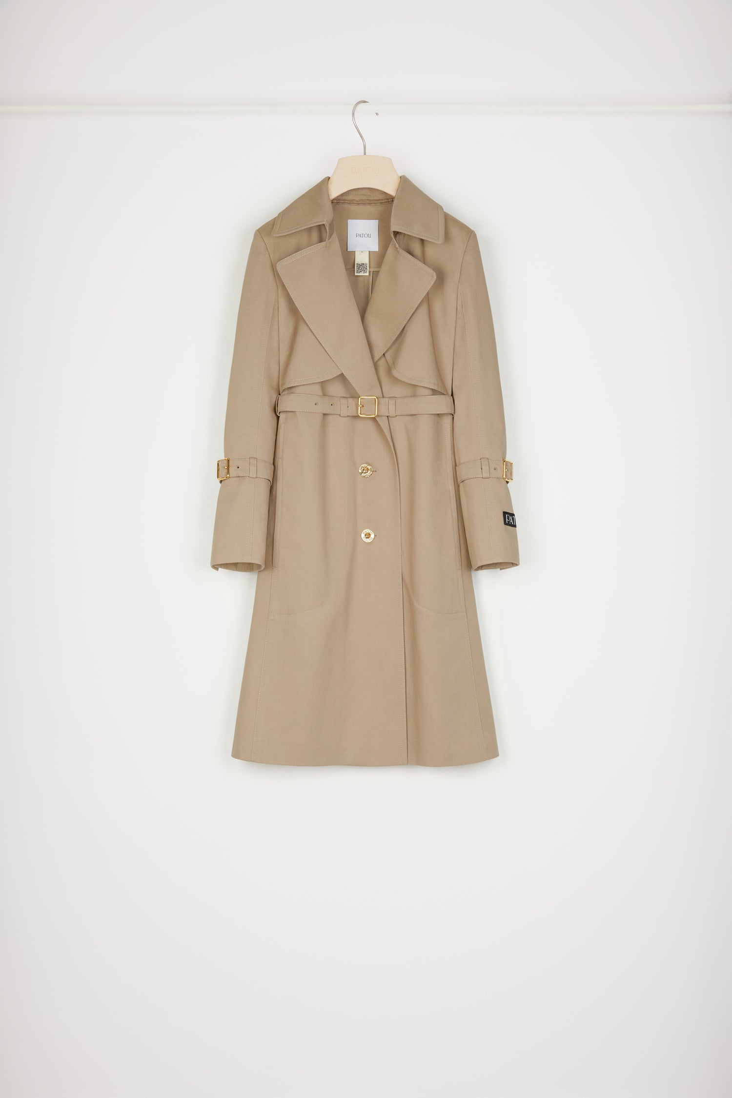 Patou Coats OU019 Trench Coton Bio Beige 34-44