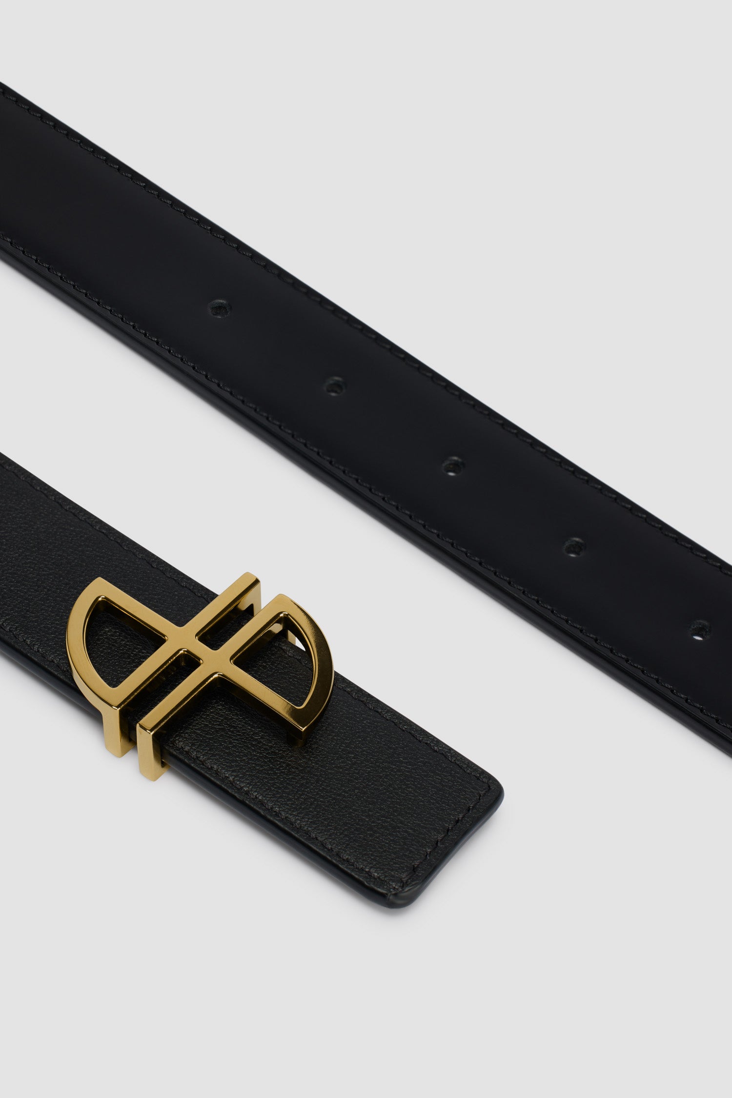 Patou Accessories JP BE001 ceinture cuir noir reversible