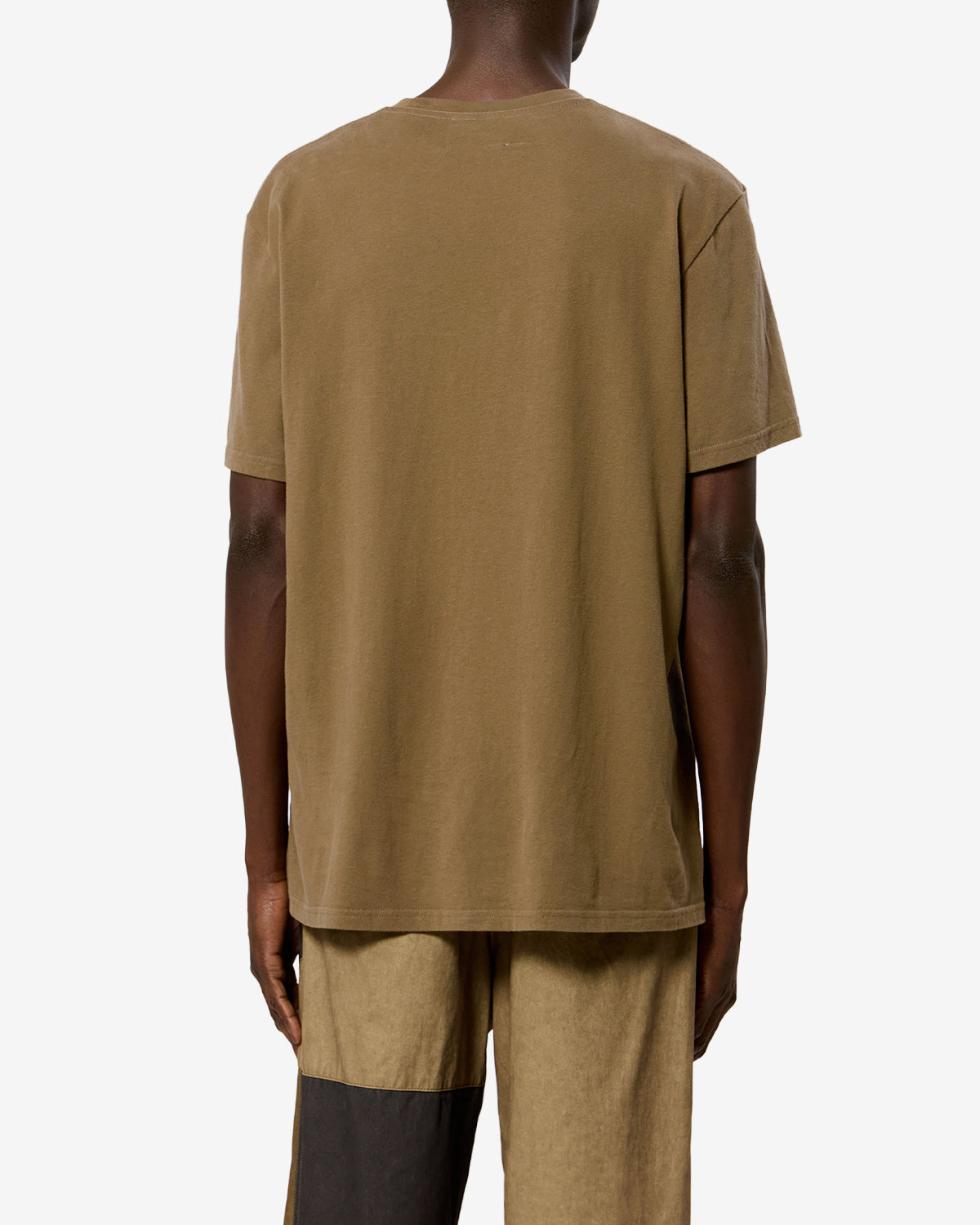 Isabel Marant Honoré TS0052HE t-shirt coton kaki brodé