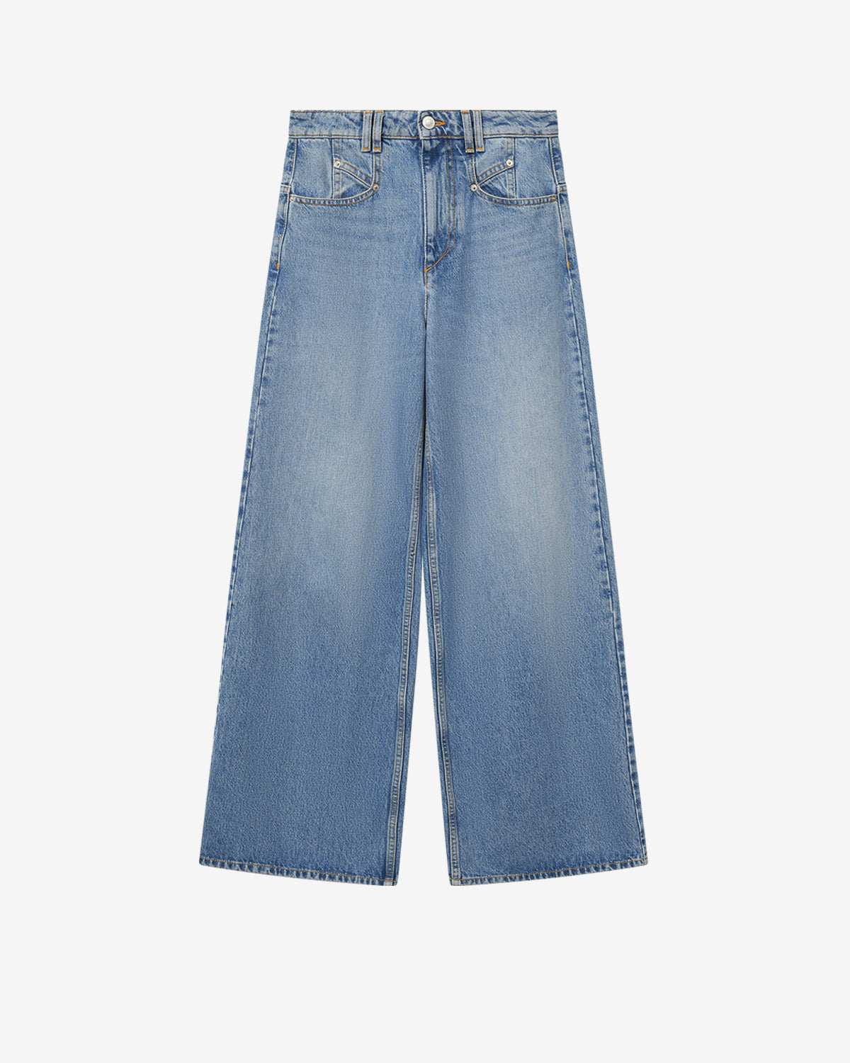 Isabel Marant Lemony PA0052FB jean large bleu clair