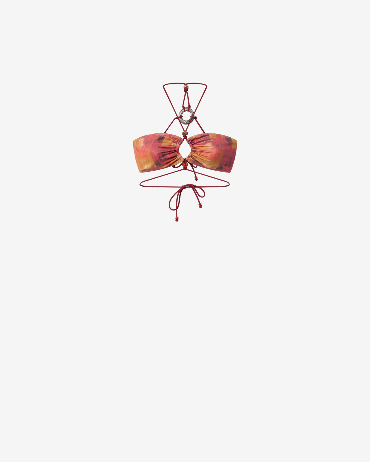 Isabel Marant Analia haut maillot orange 34 bandeau