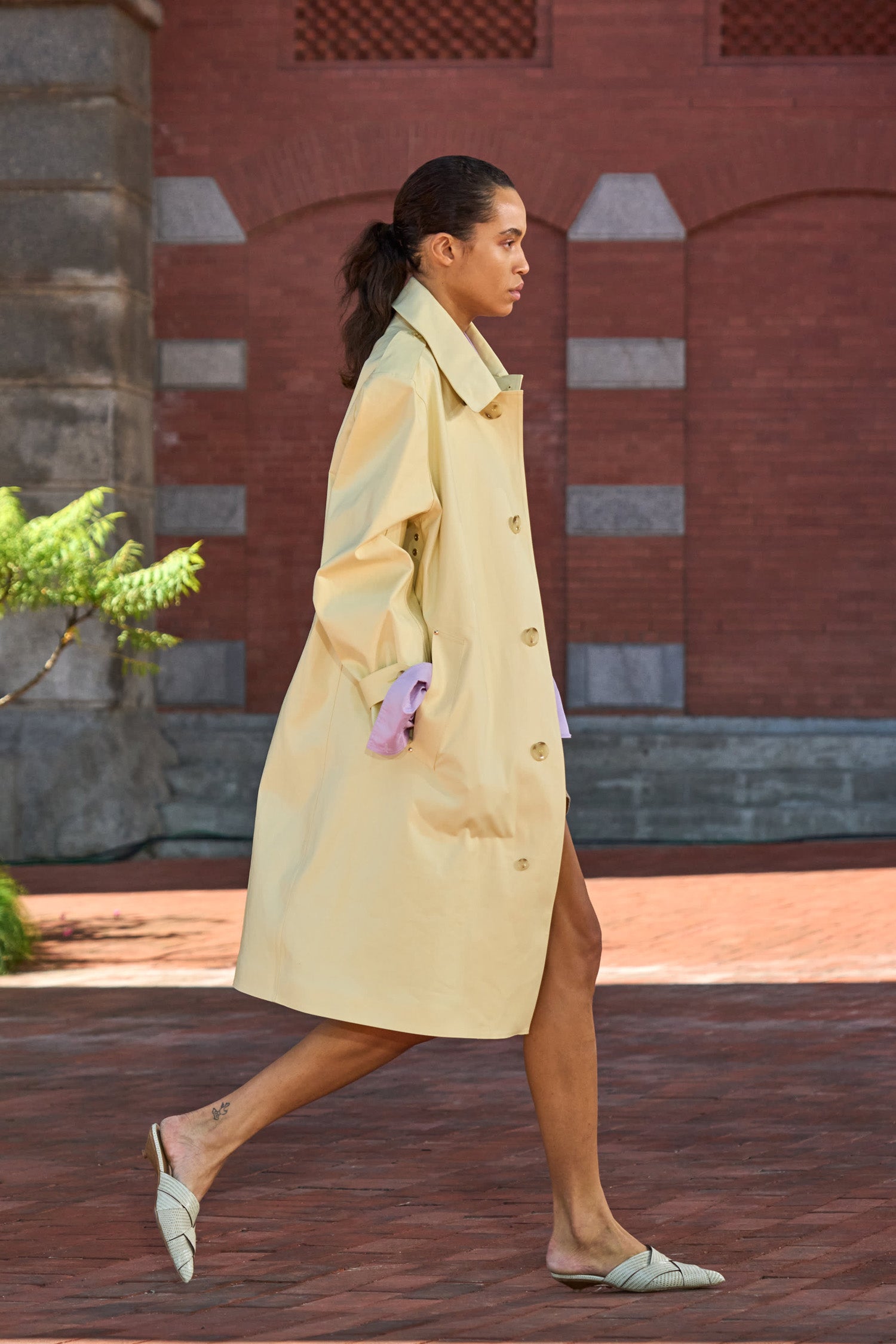Ulla Johnson Sloane trench coton Honeysuckle Mackintosh