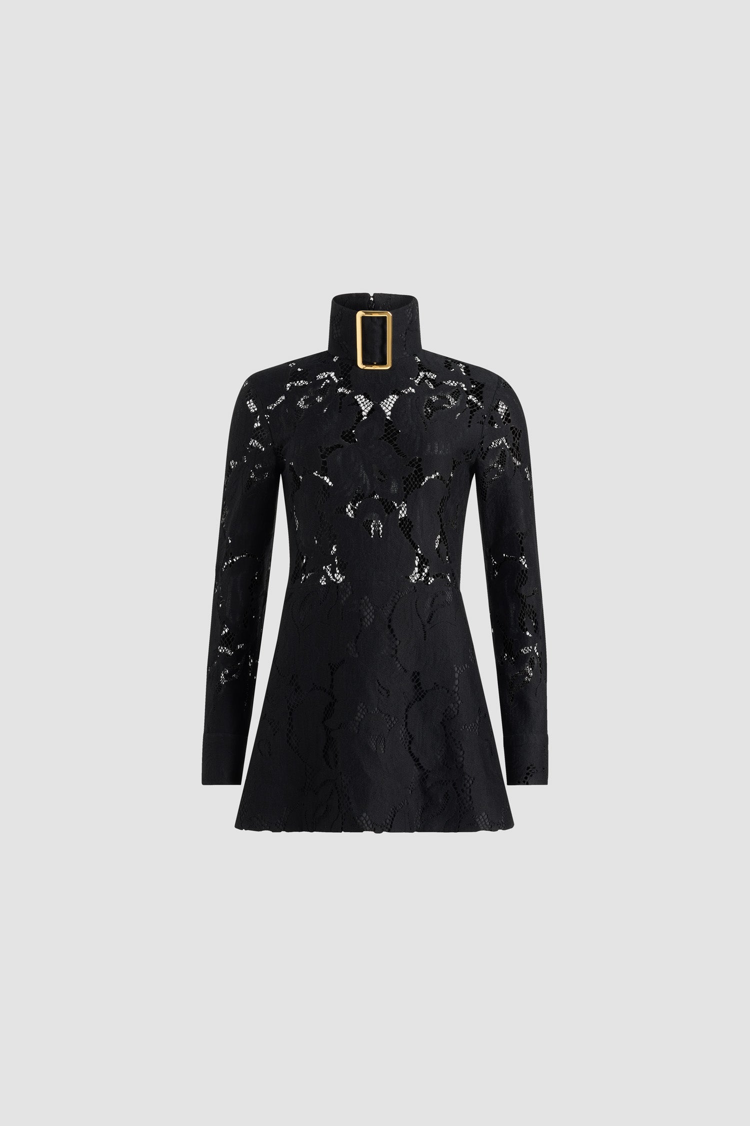 Patou DR193 robe mini dentelle coton Noir
