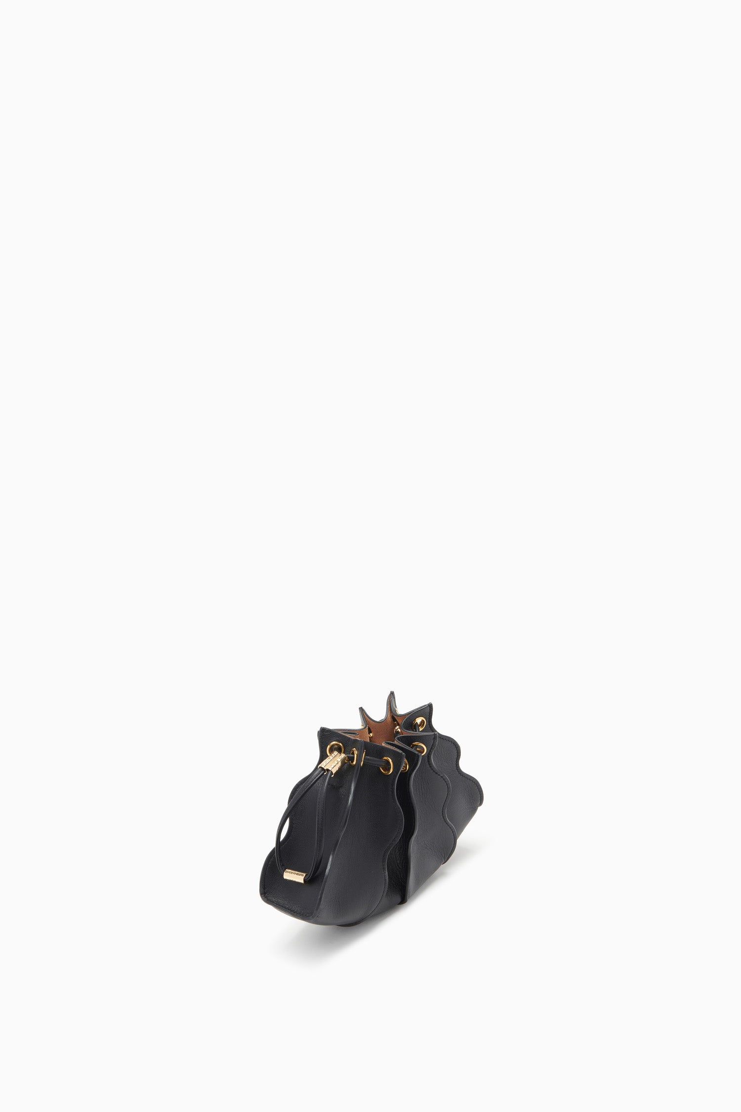 Ulla Johnson Adria Sac bandoulière cuir Noir agneau pepper