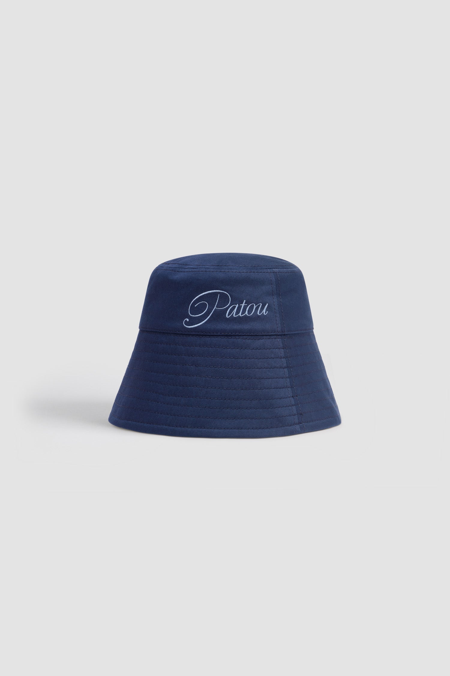 Patou AC101 bob coton logo brodé bleu Navy Black