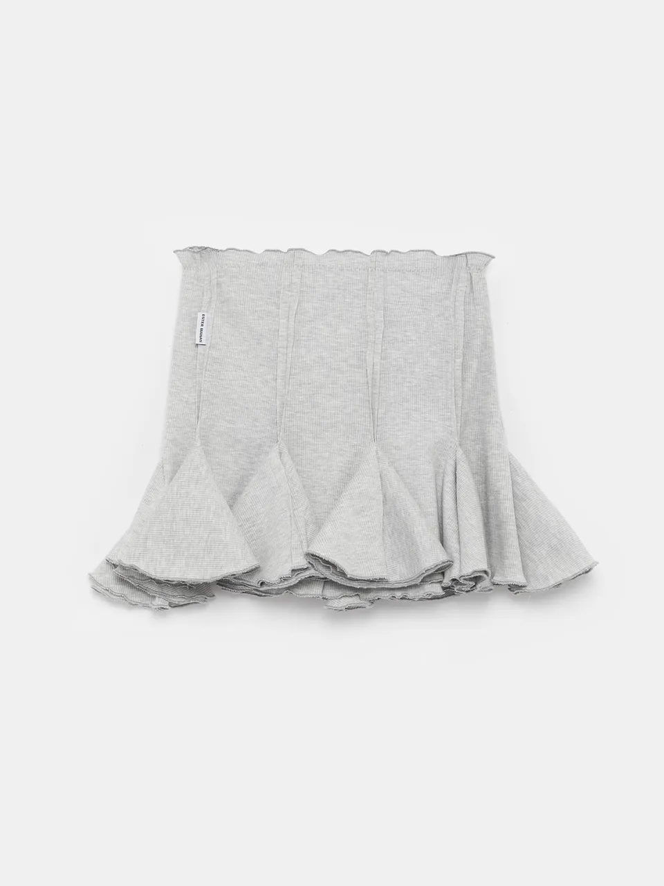 Ester Manas Cosy Mini Tulip jupe courte coton côtelé