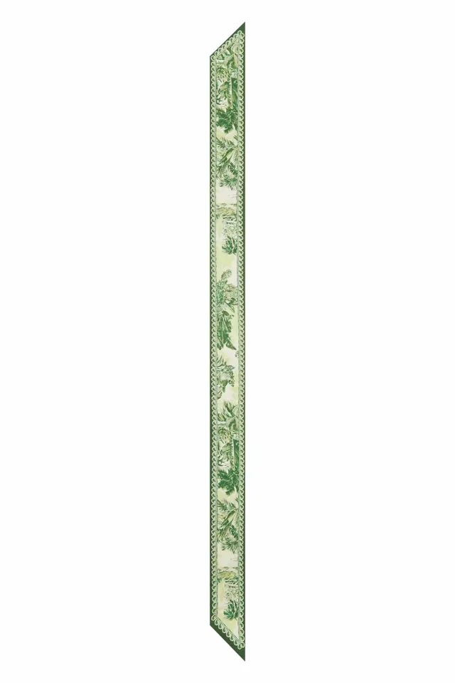 Alemaïs Sara foulard soie ruban imprimé