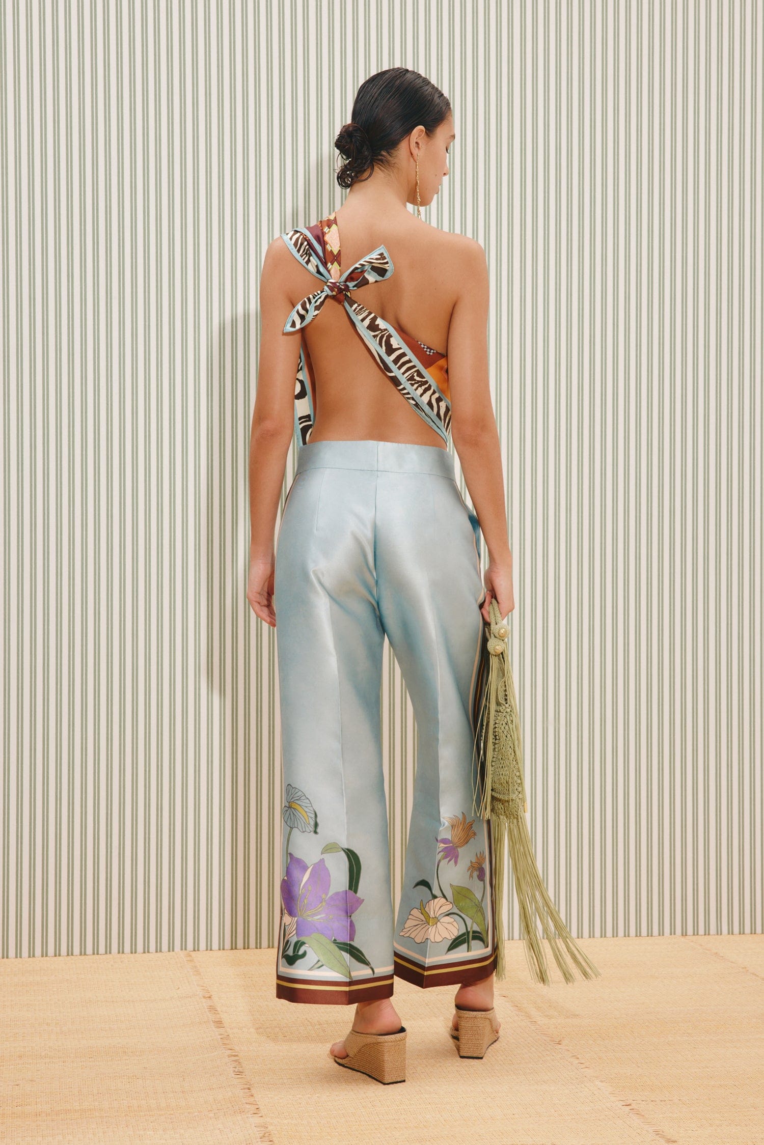 Alemais Alfie Pant pantalon droit fleurs