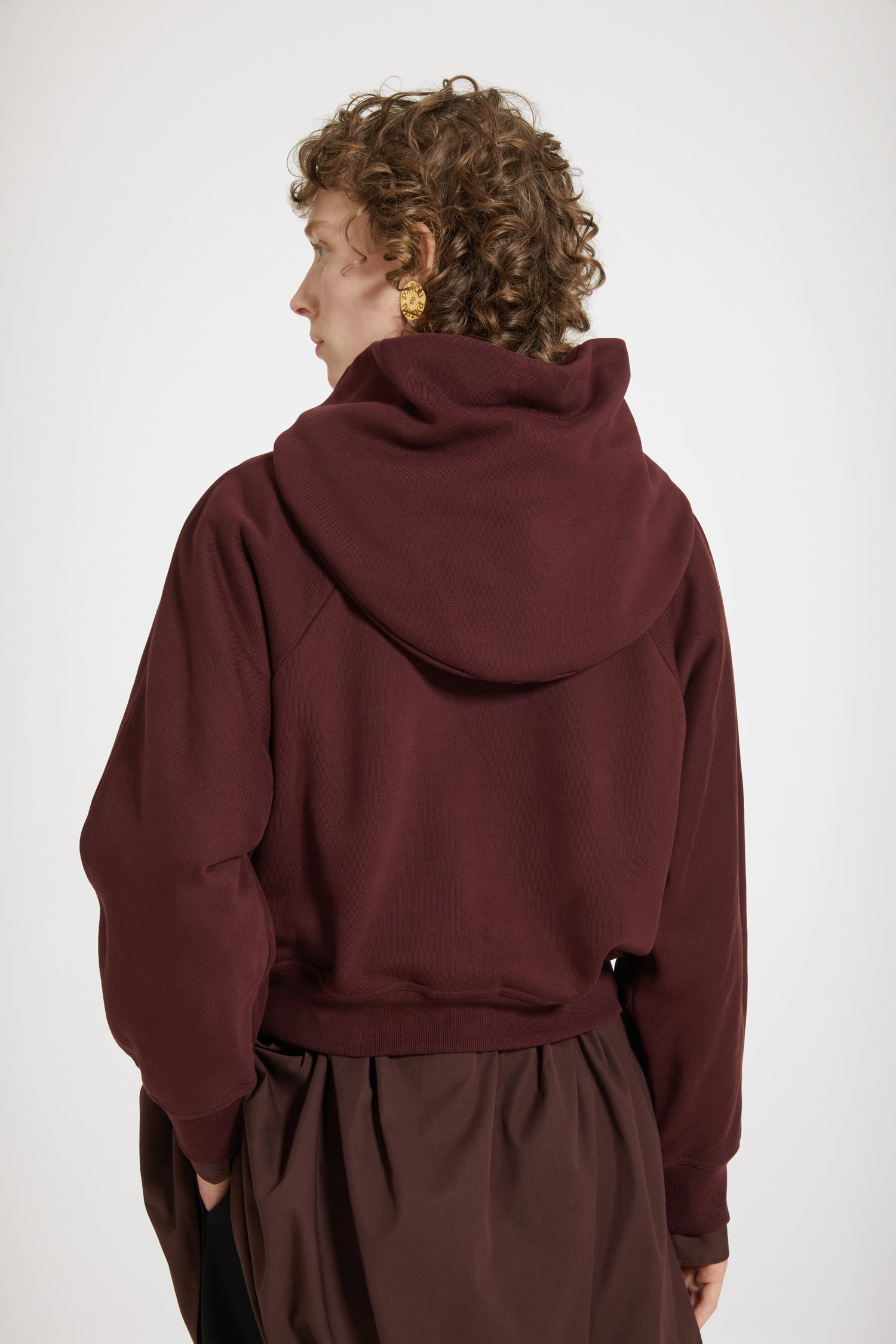 Patou JE069 sweat capuche Medallion dahlia coton bio