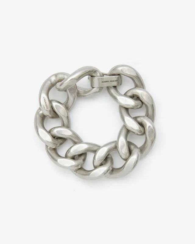 Isabel Marant Links bracelet argent oversize
