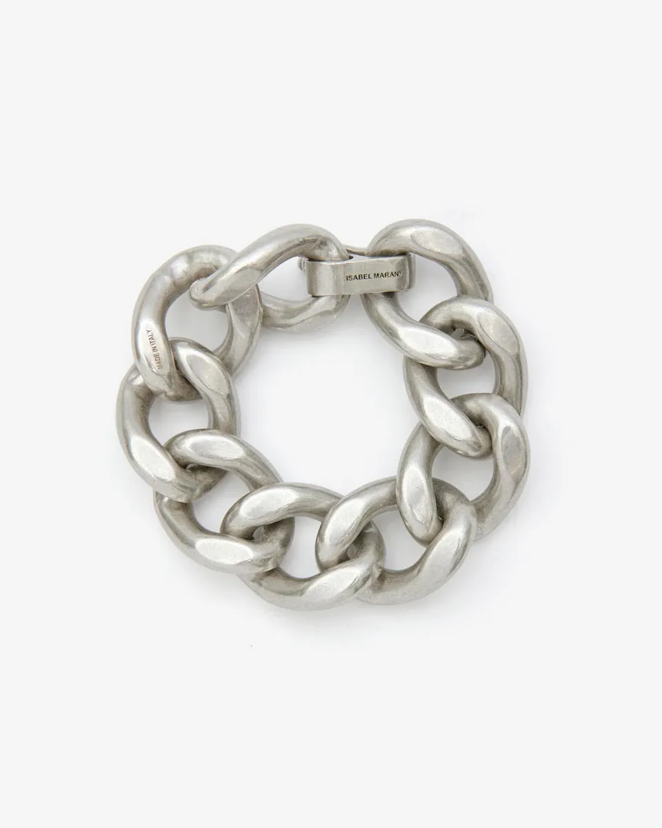 Isabel Marant Links bracelet argent oversize