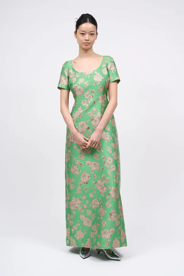 Paul & Joe Robes Robe OKSANA longue jacquard floral encolure ronde