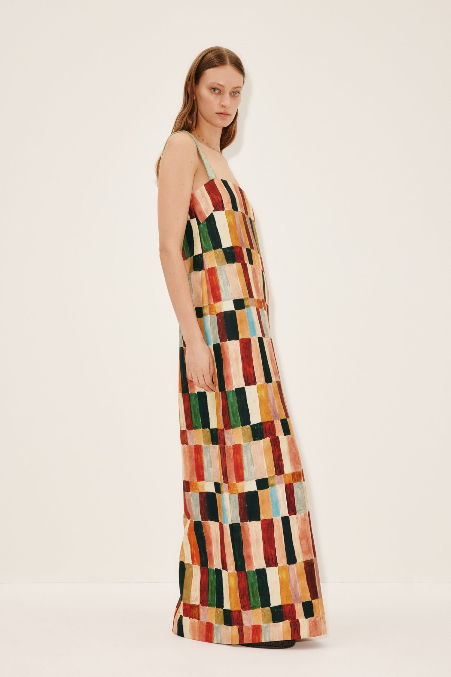 Alemaïs Marjorelle robe midi lin soie perles
