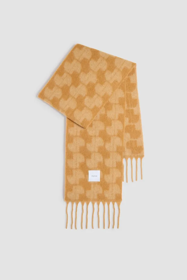 Patou H24AC0720198109B foulard alpaga Biscuit