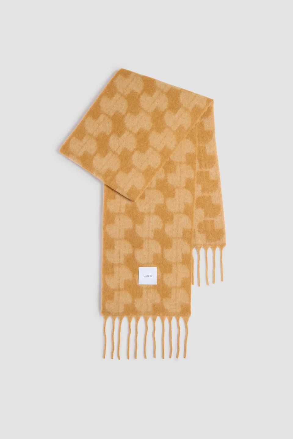 Patou H24AC0720198109B foulard alpaga Biscuit