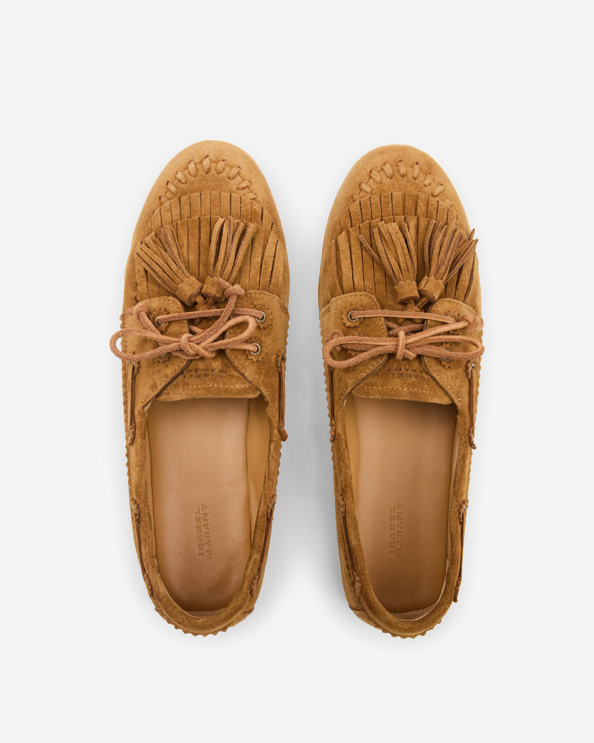 Isabel Marant Fersi mocassins cuir marron velours