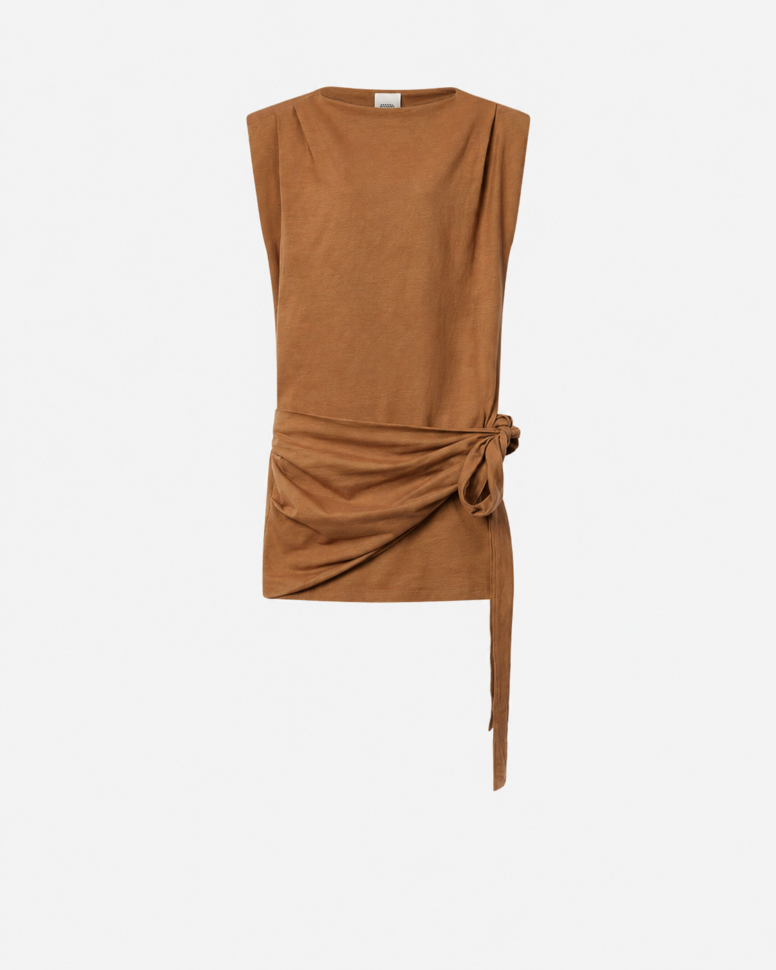 Isabel Marant Marielle robe jersey coton caramel