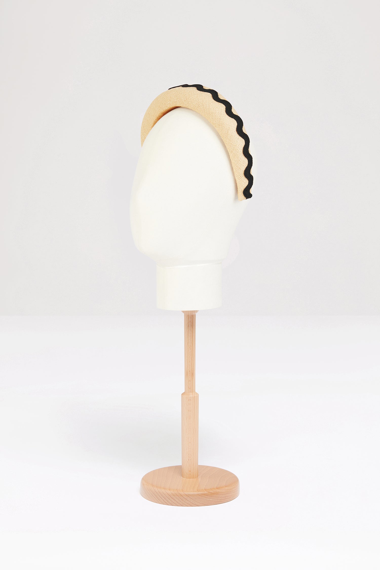 Patou AC060 headband tweed coton beige