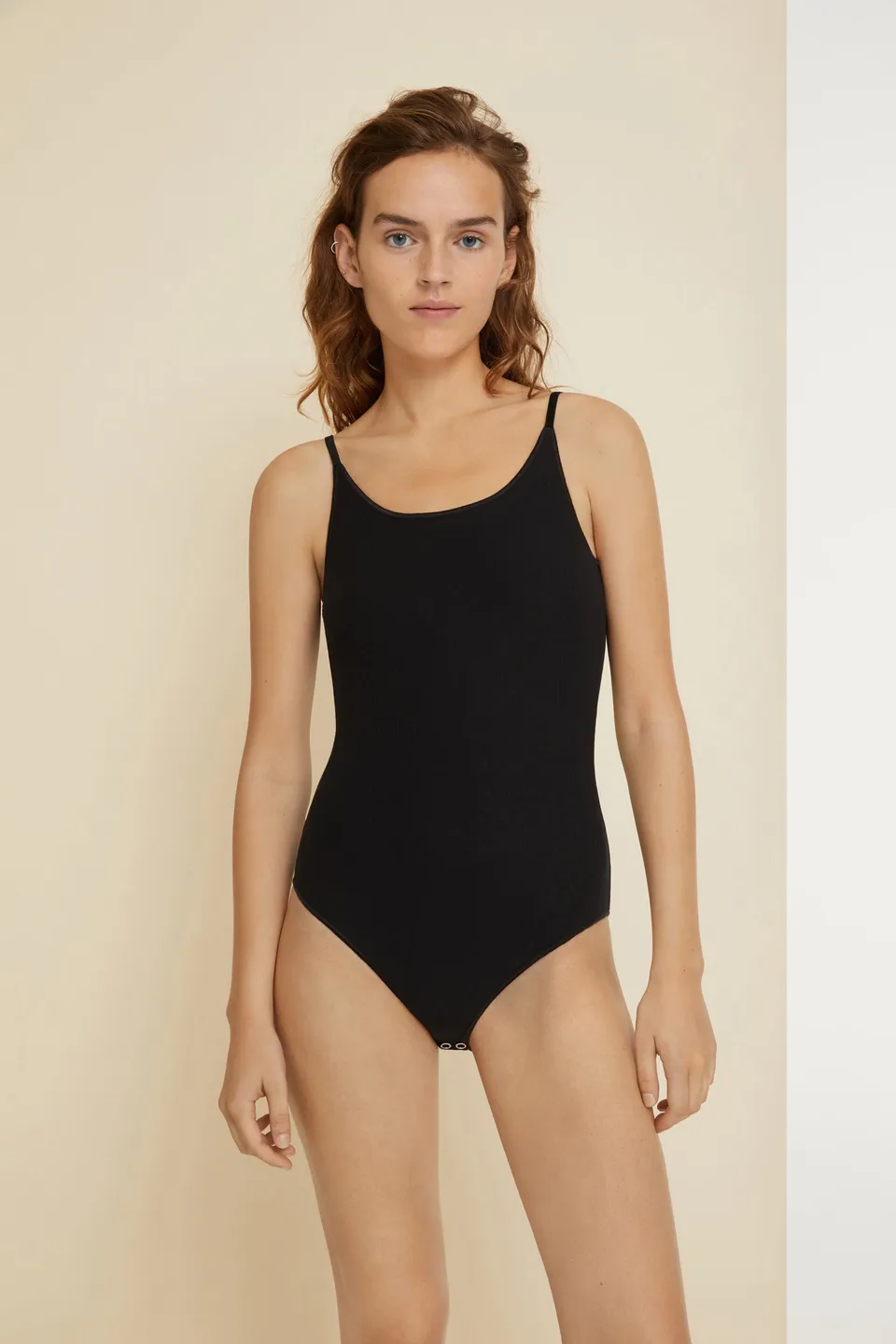 Patou Lingerie P22LI0019002999B body noir coton bio