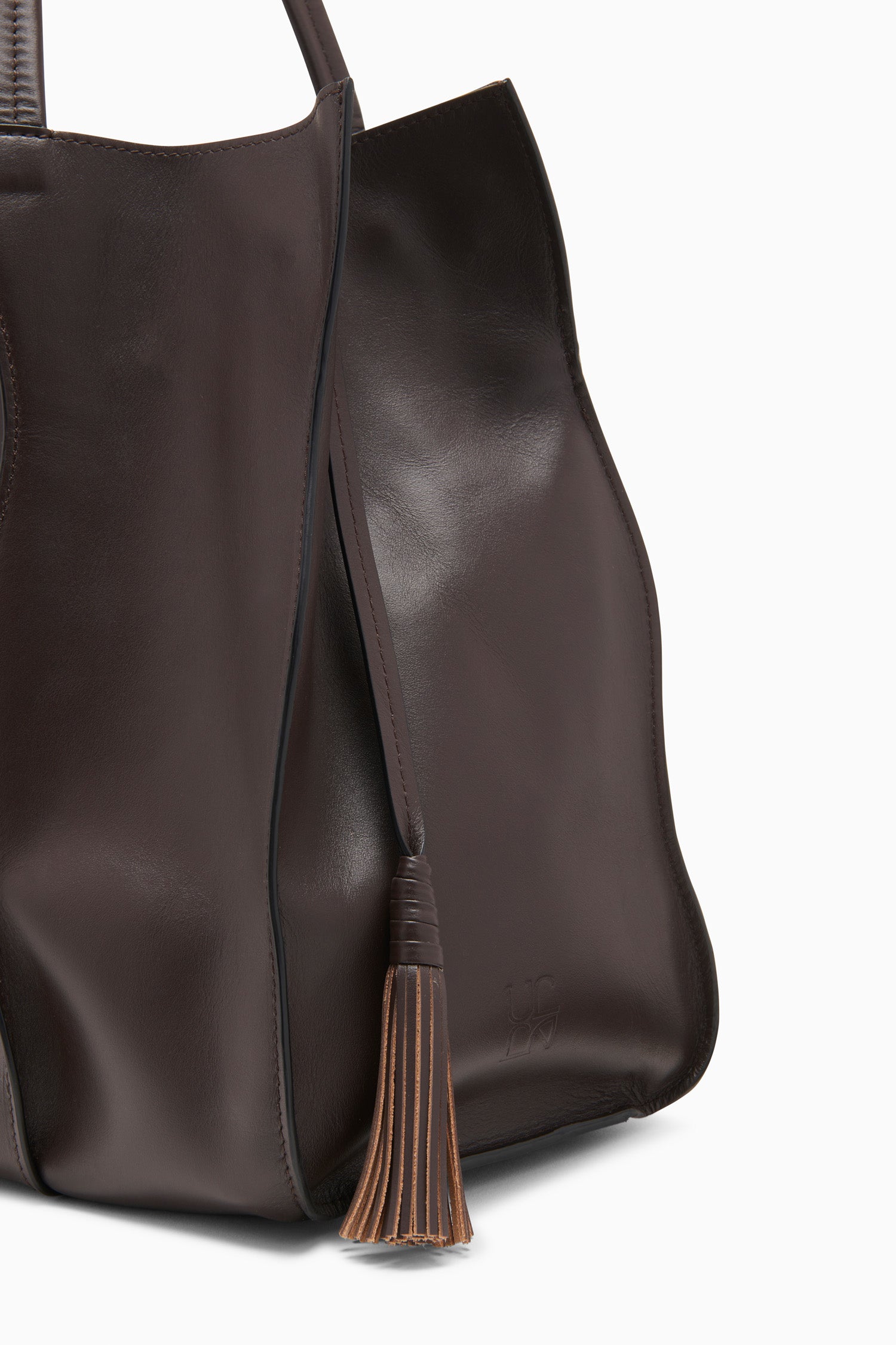 Ulla Johnson Adria Large Tote sac cabas Wenge cuir
