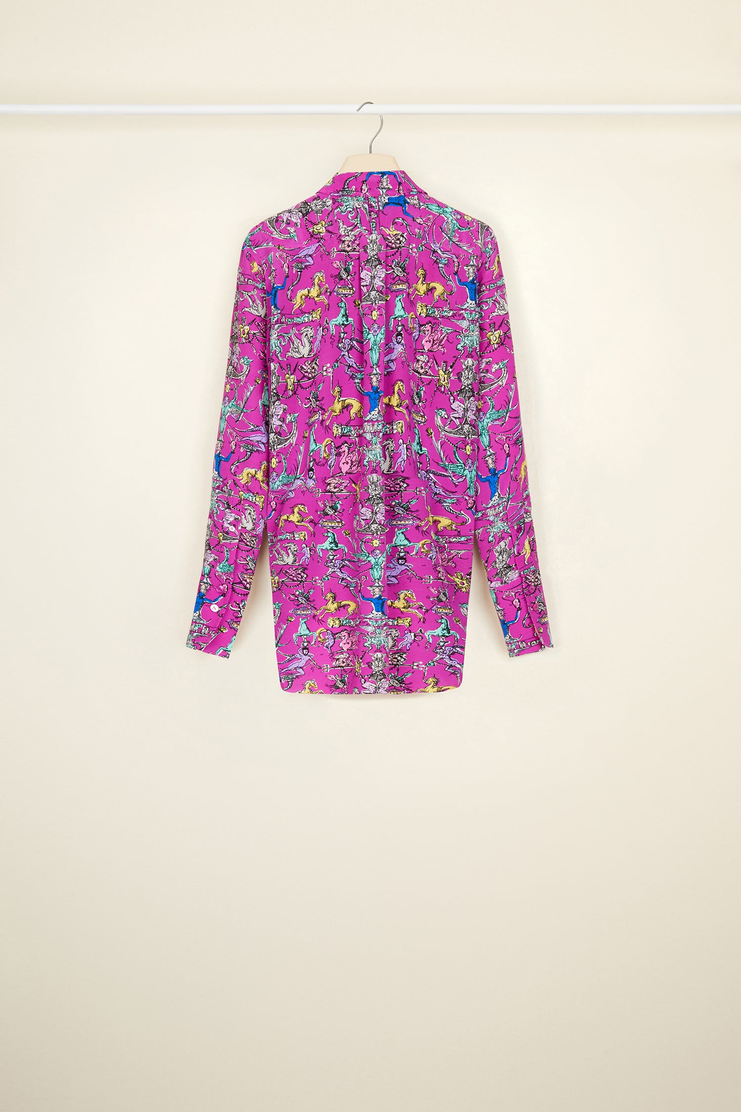 Patou P22BL00300145044 blouse soie drapée Berry Tales