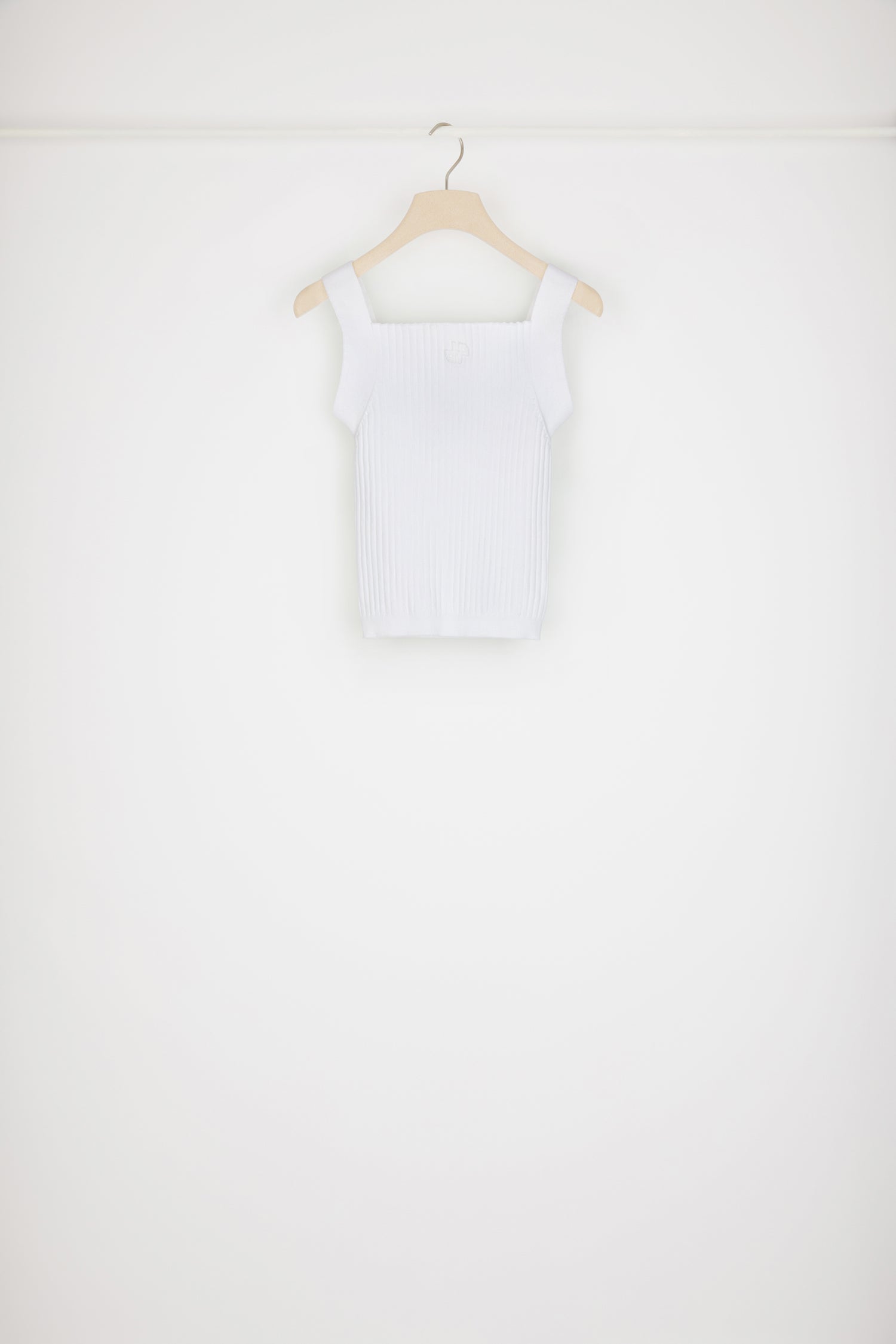 Patou Knitwear KN1268059001W débardeur blanc coton bio