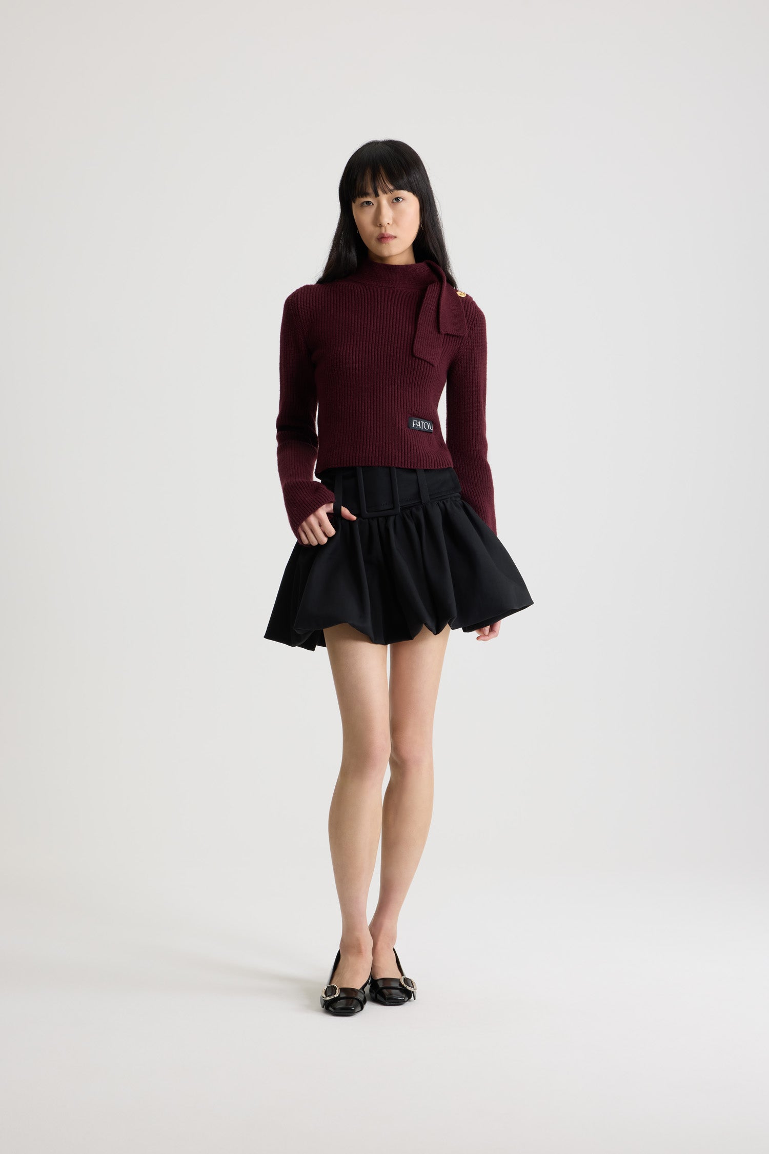 Patou KN263 pull laine cachemire rouge Vignola