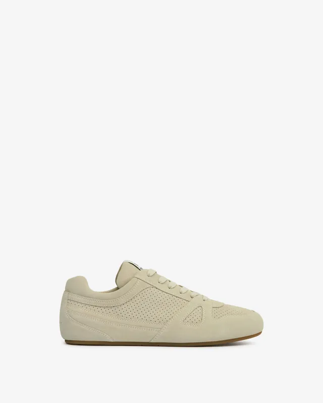 Isabel Marant Sennyh baskets beige cuir suède homme