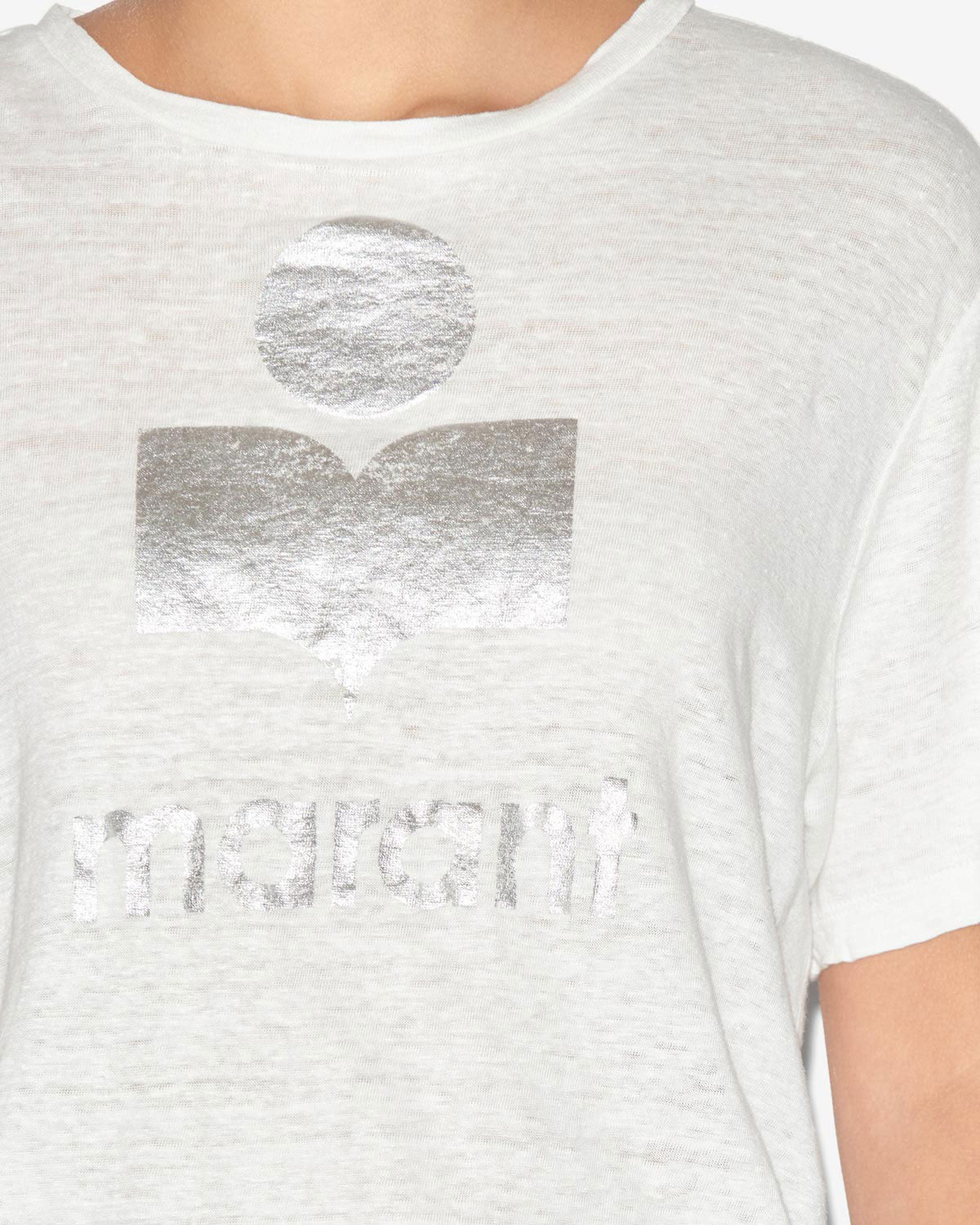 Isabel Marant Zewel t-shirt lin blanc logo XS-XL
