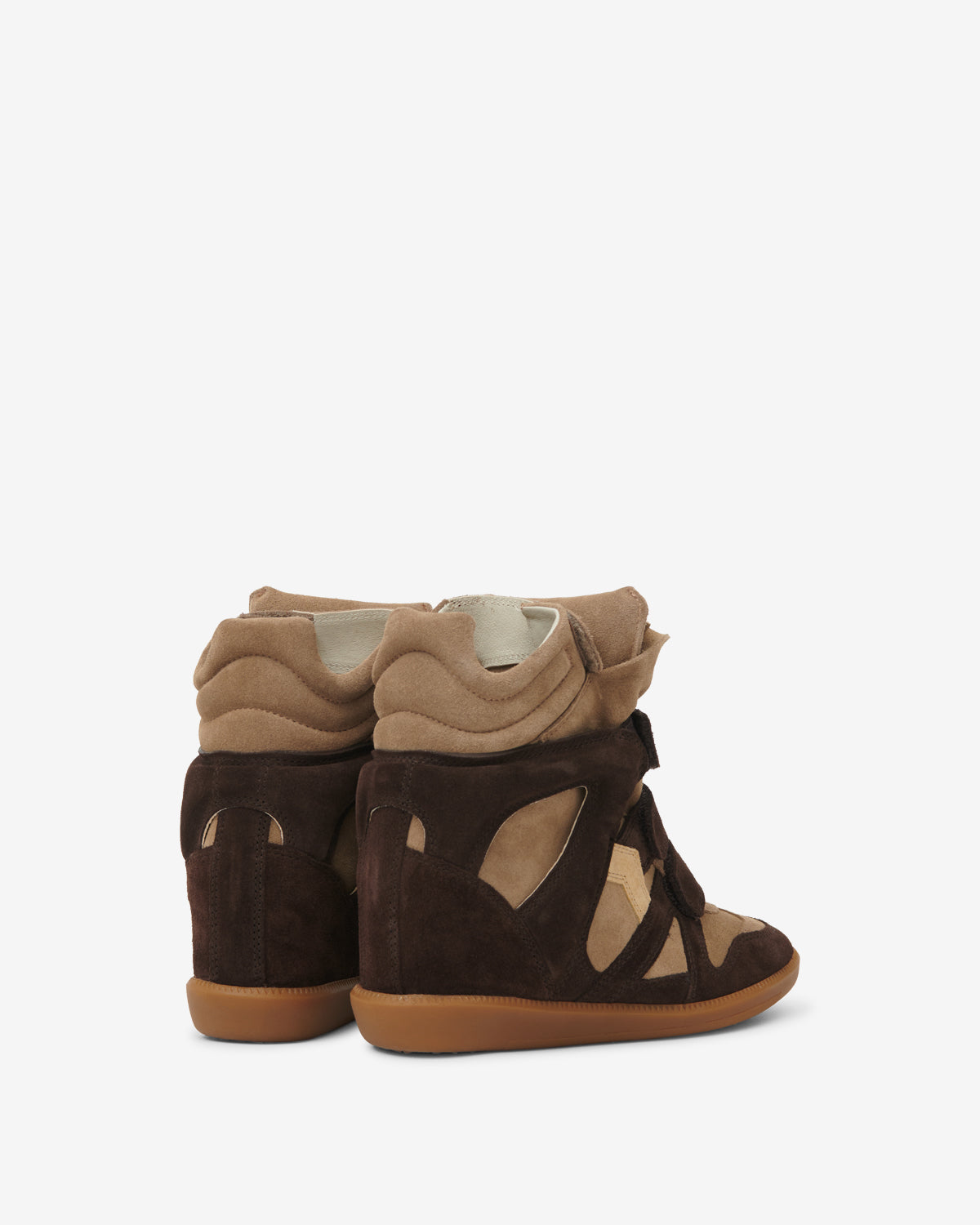 Isabel Marant Bekett baskets compensées chocolat