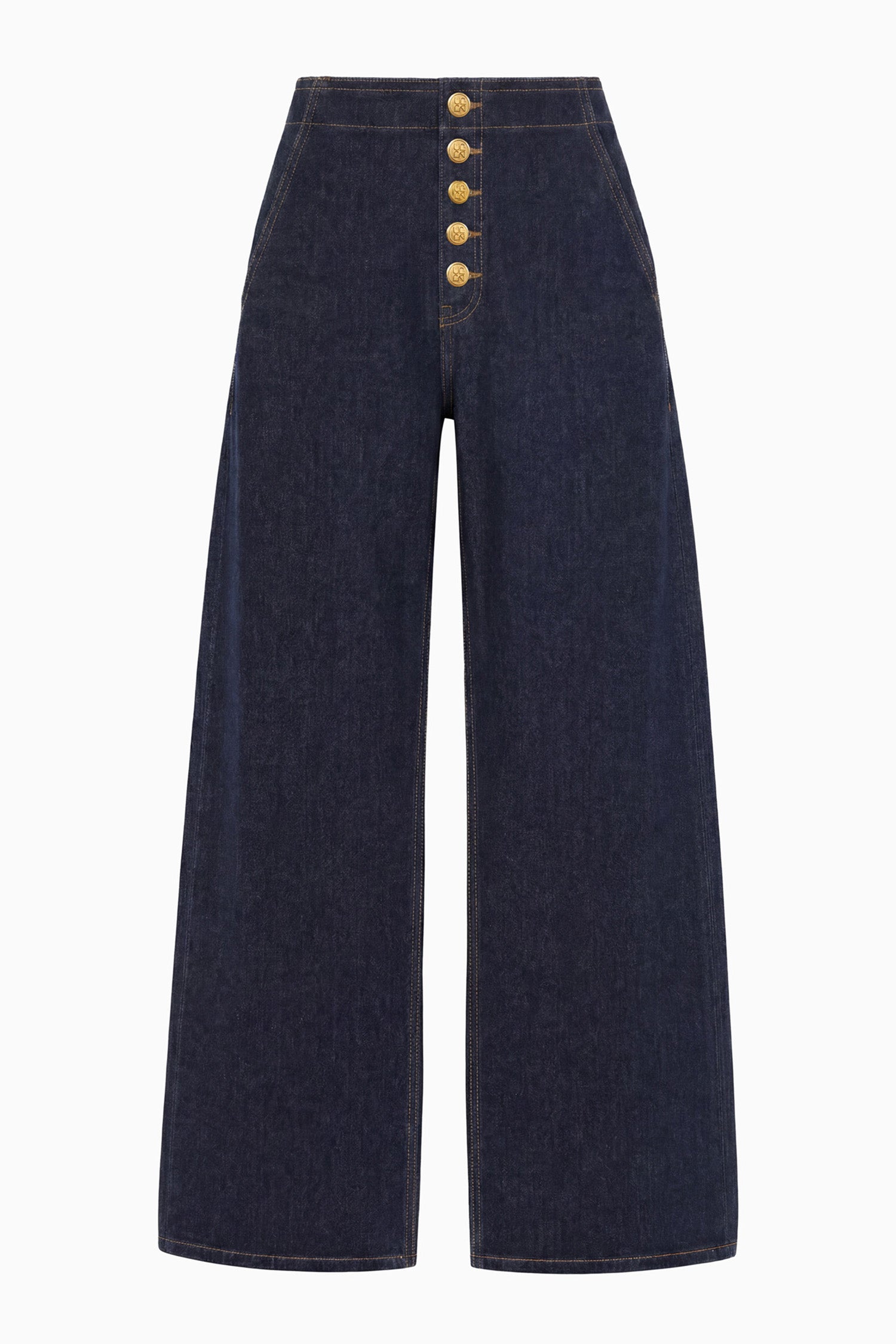Ulla Johnson Jasmine jean large taille basse Tigris coton