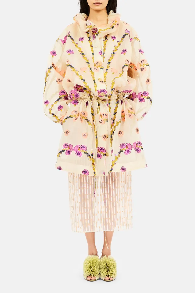 Ulla Johnson Lisette veste péplum pearl bloom
