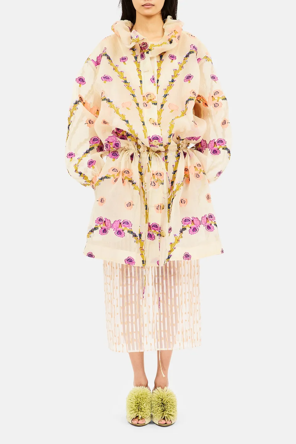 Ulla Johnson Lisette veste péplum pearl bloom