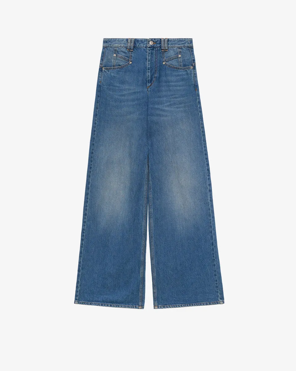 Isabel Marant Lemony Jean flare bleu taille haute