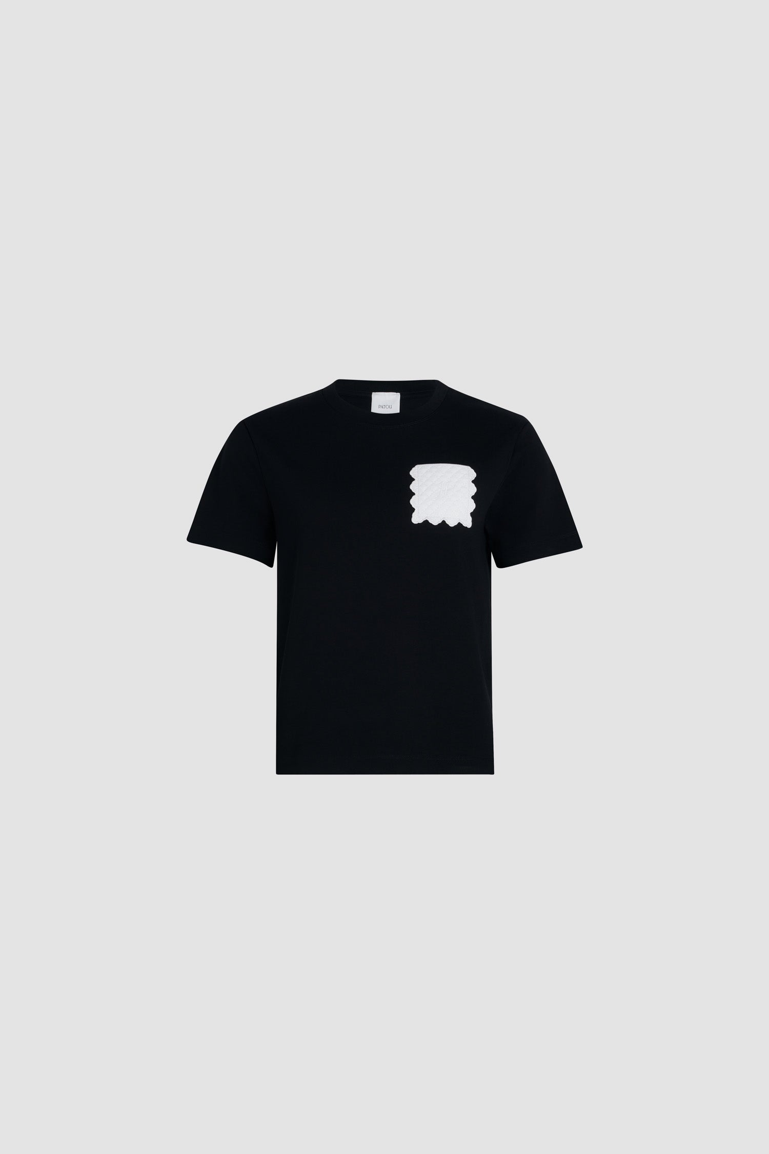 Patou JE141 t-shirt noir poche coton bio