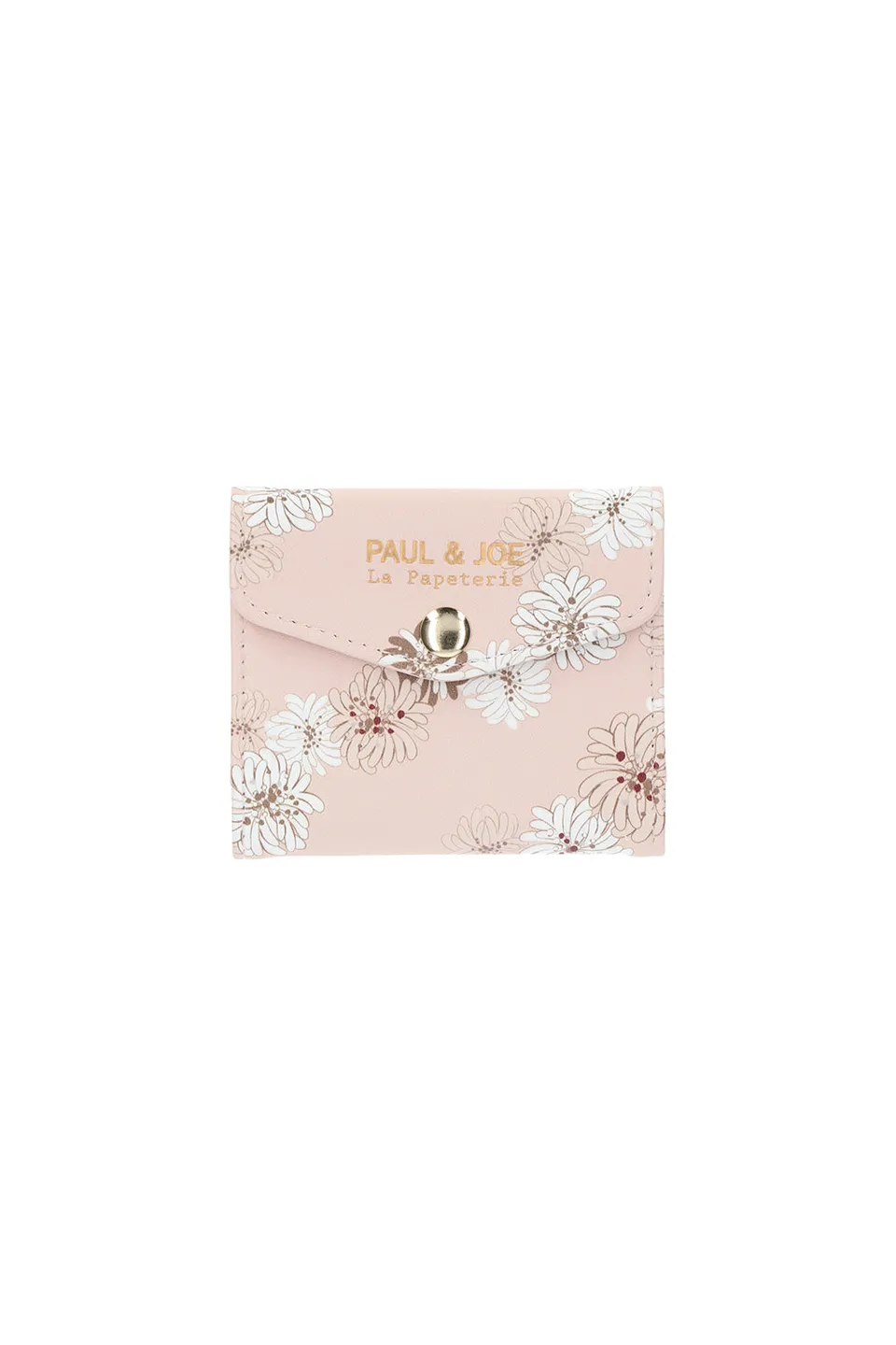 Paul & Joe porte-cartes rose fleurs imitation cuir TU