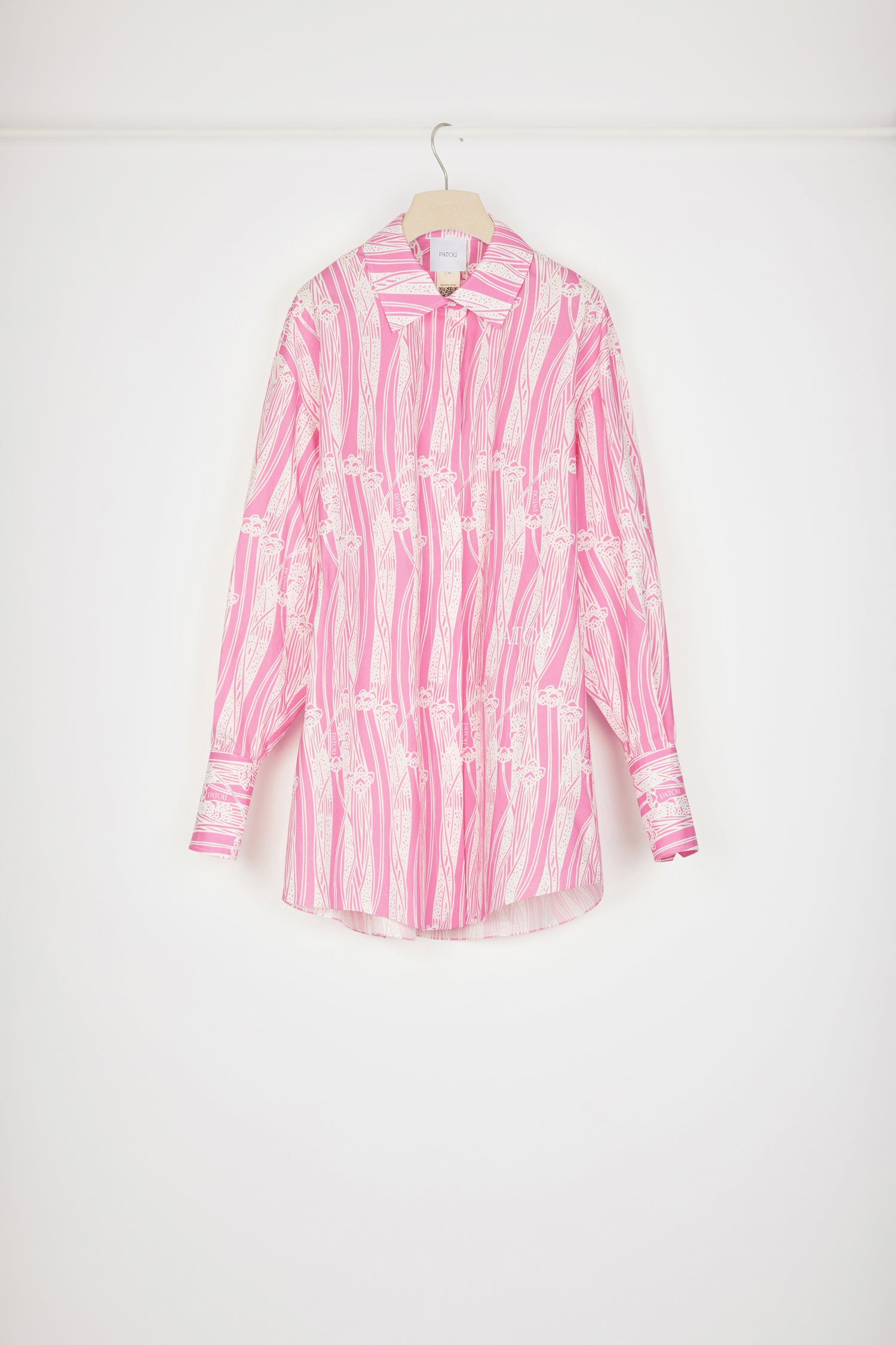 Patou DR086 robe chemise rose Art Deco coton bio 38