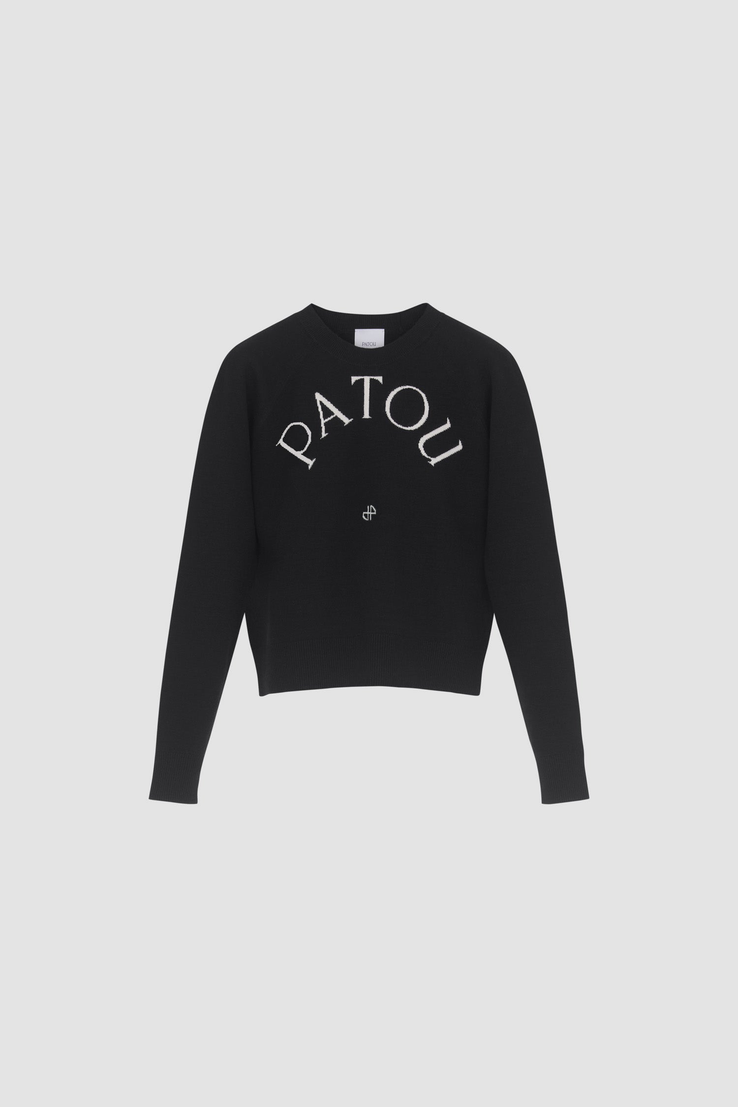 Patou KN110 pull mérinos logo noir