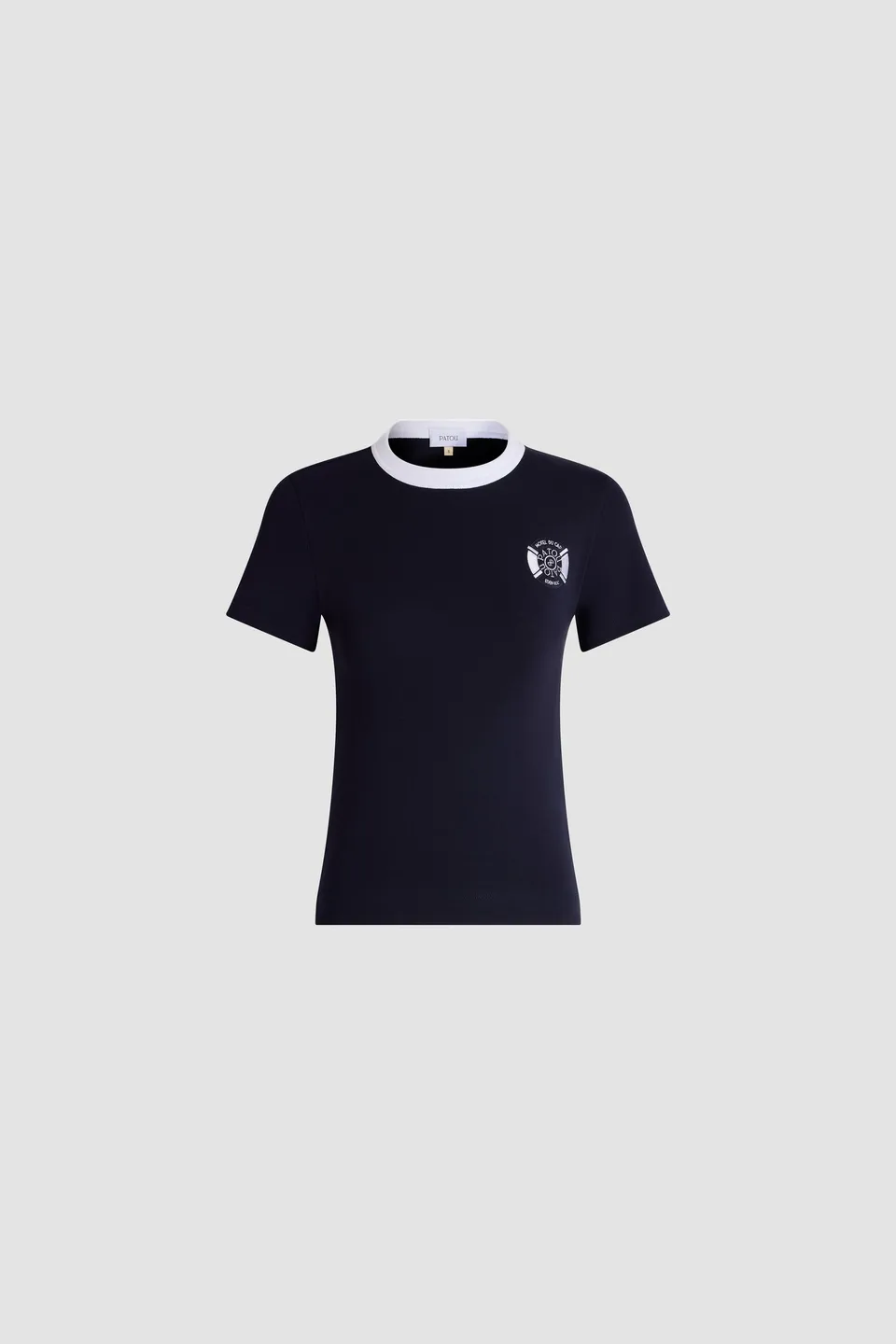 Patou SP072 t-shirt ajusté coton bio Deep Sea Blue