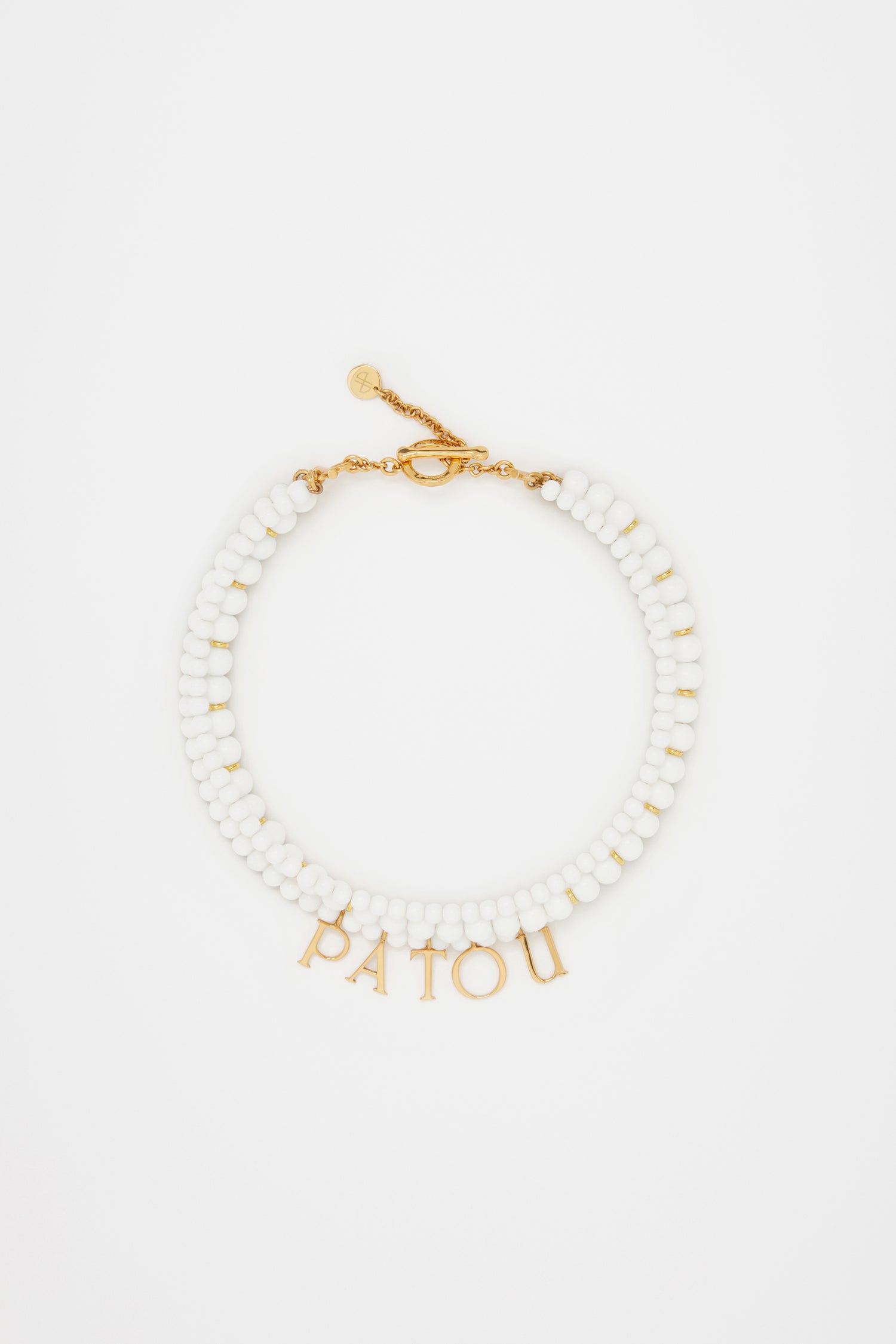 Patou Jewellery JW101 collier perles ivoire doré