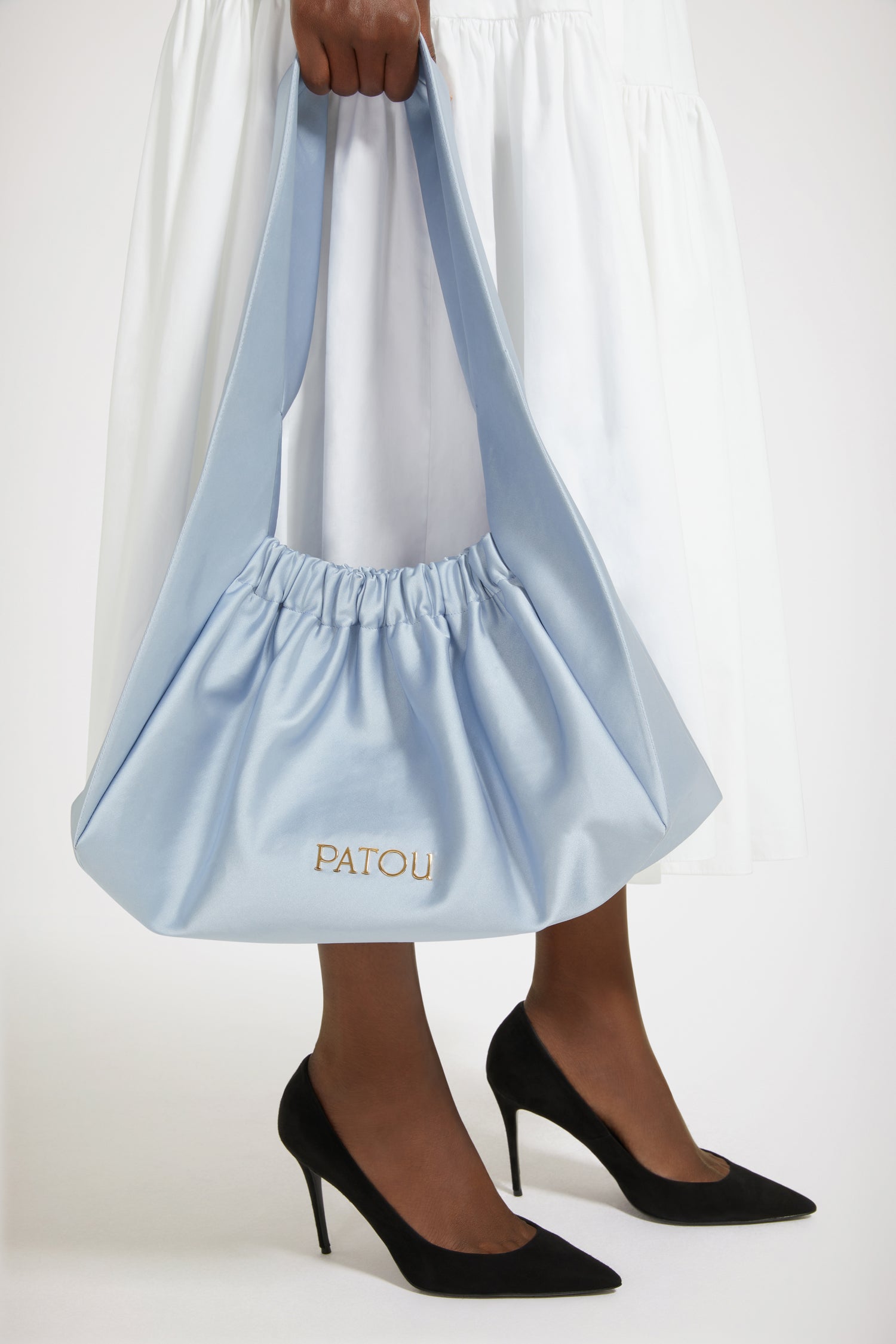 Patou Bags sac Le Biscuit AC055 satin bleu TU