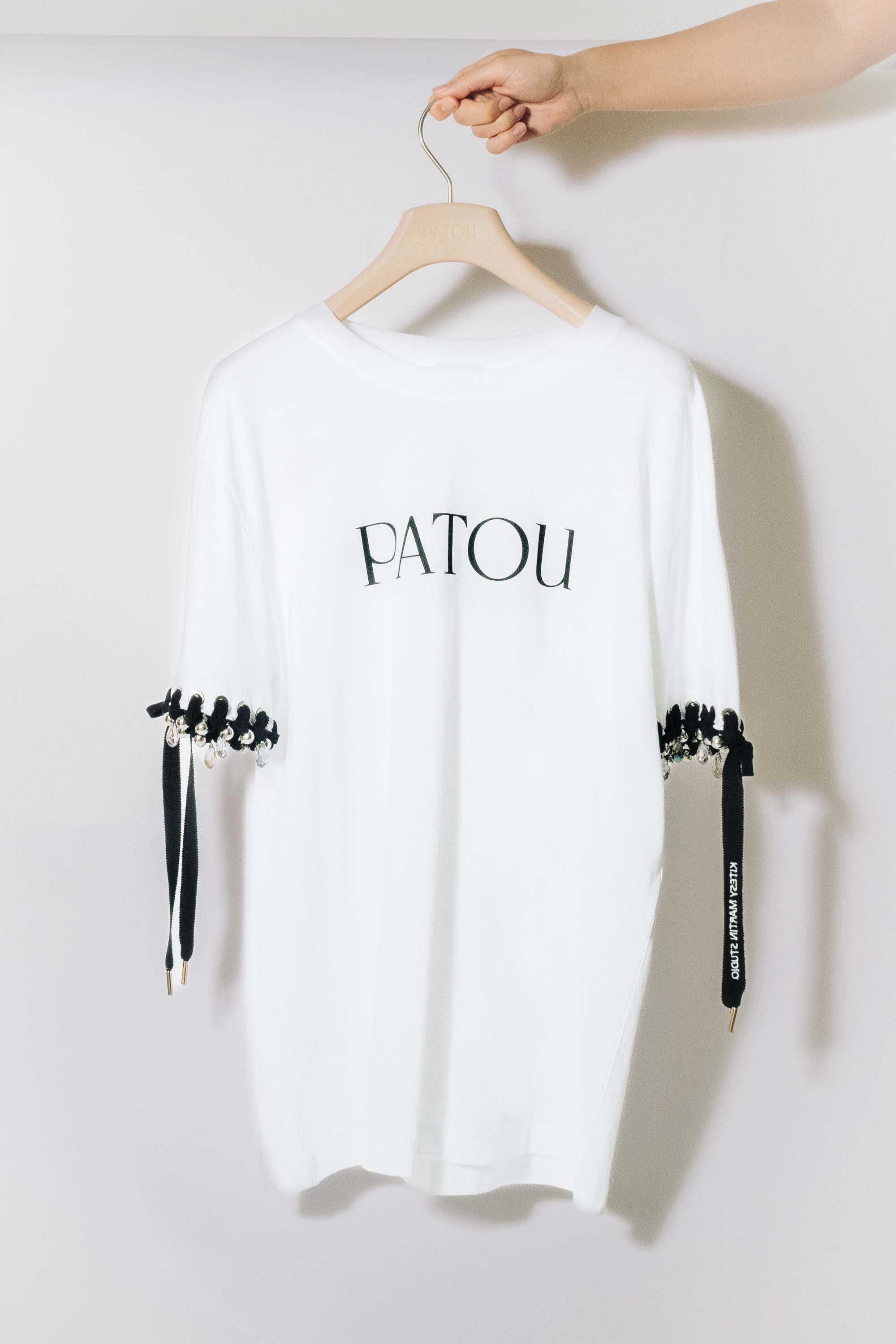 Patou Upcycling SP050 t-shirt coton bio noir