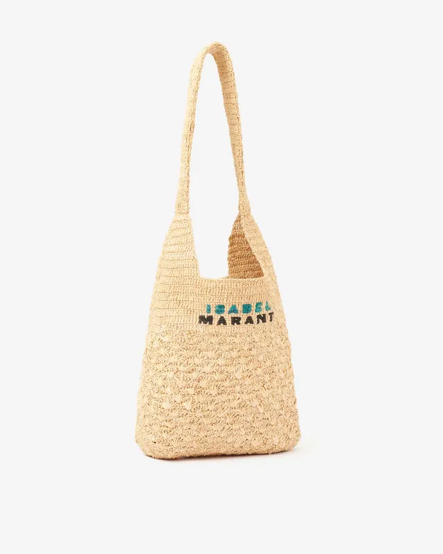 Isabel Marant Praia Small sac raphia naturel 29x31 cm