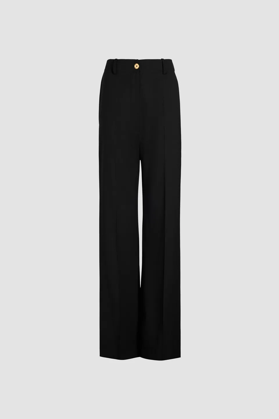 Patou Trousers P23TR0020074999B pantalon noir gabardine coton