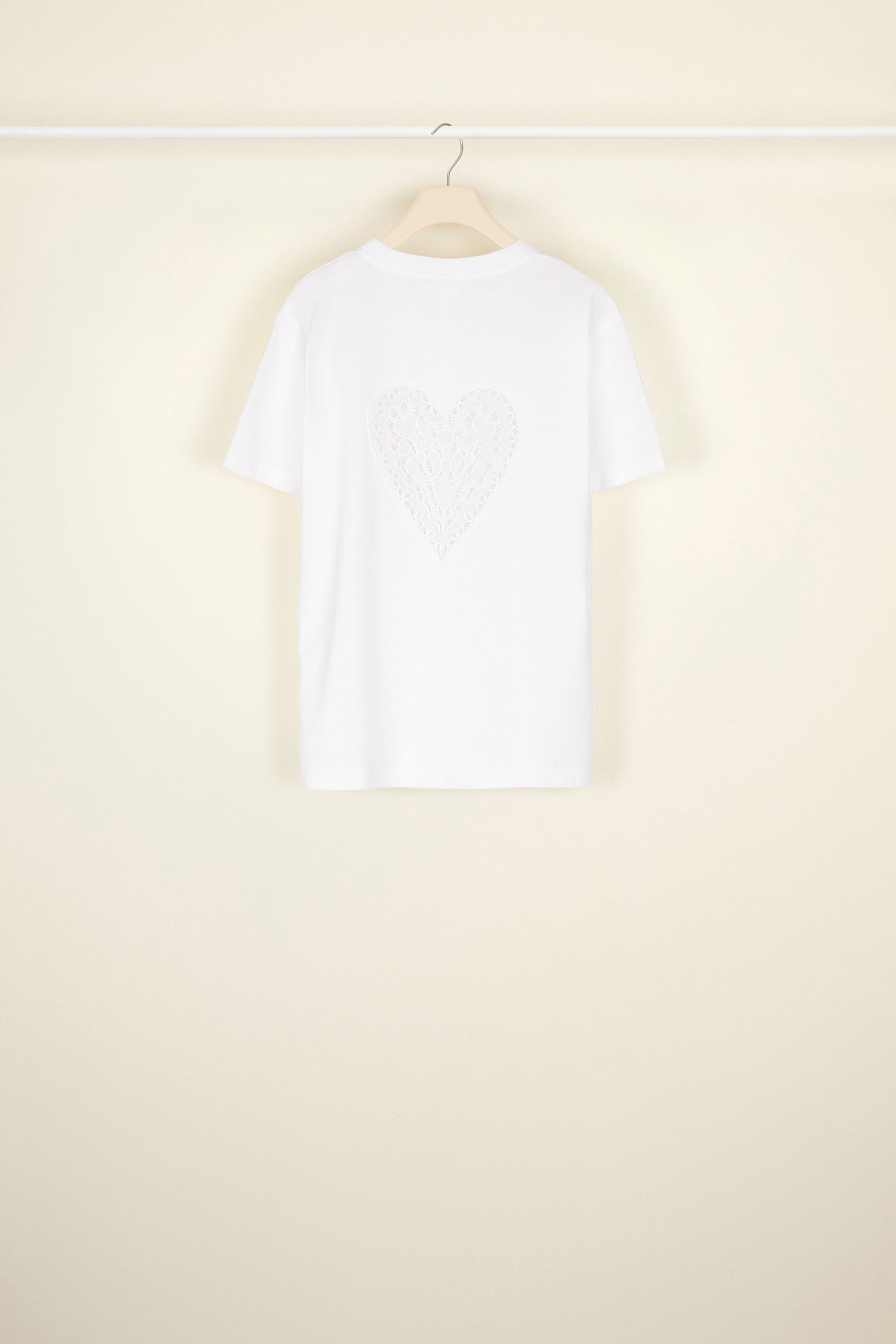 Patou JE022 tee coton bio blanc cœur dos