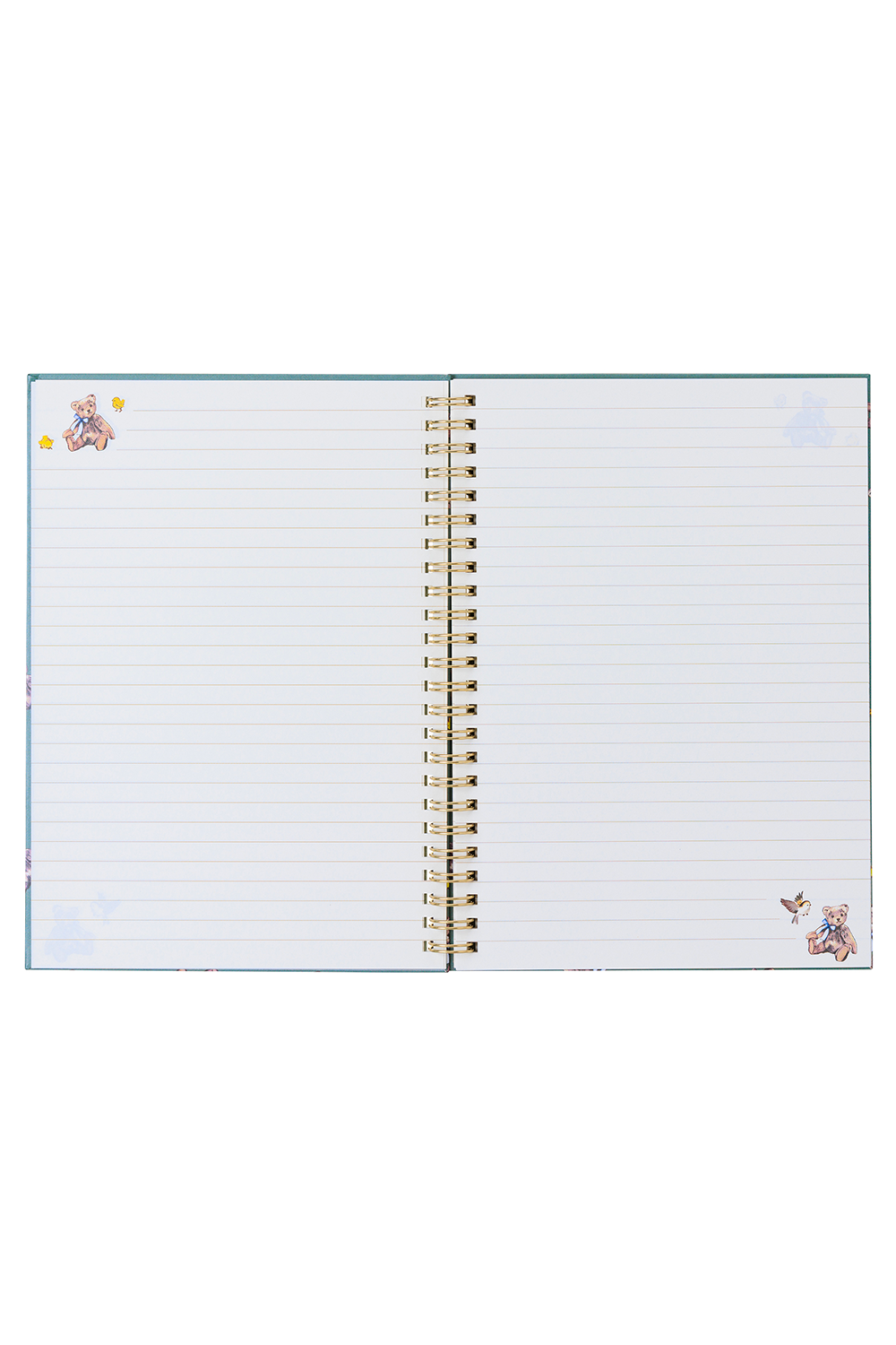 Paul & Joe Carnet A5 spirales oursons olive