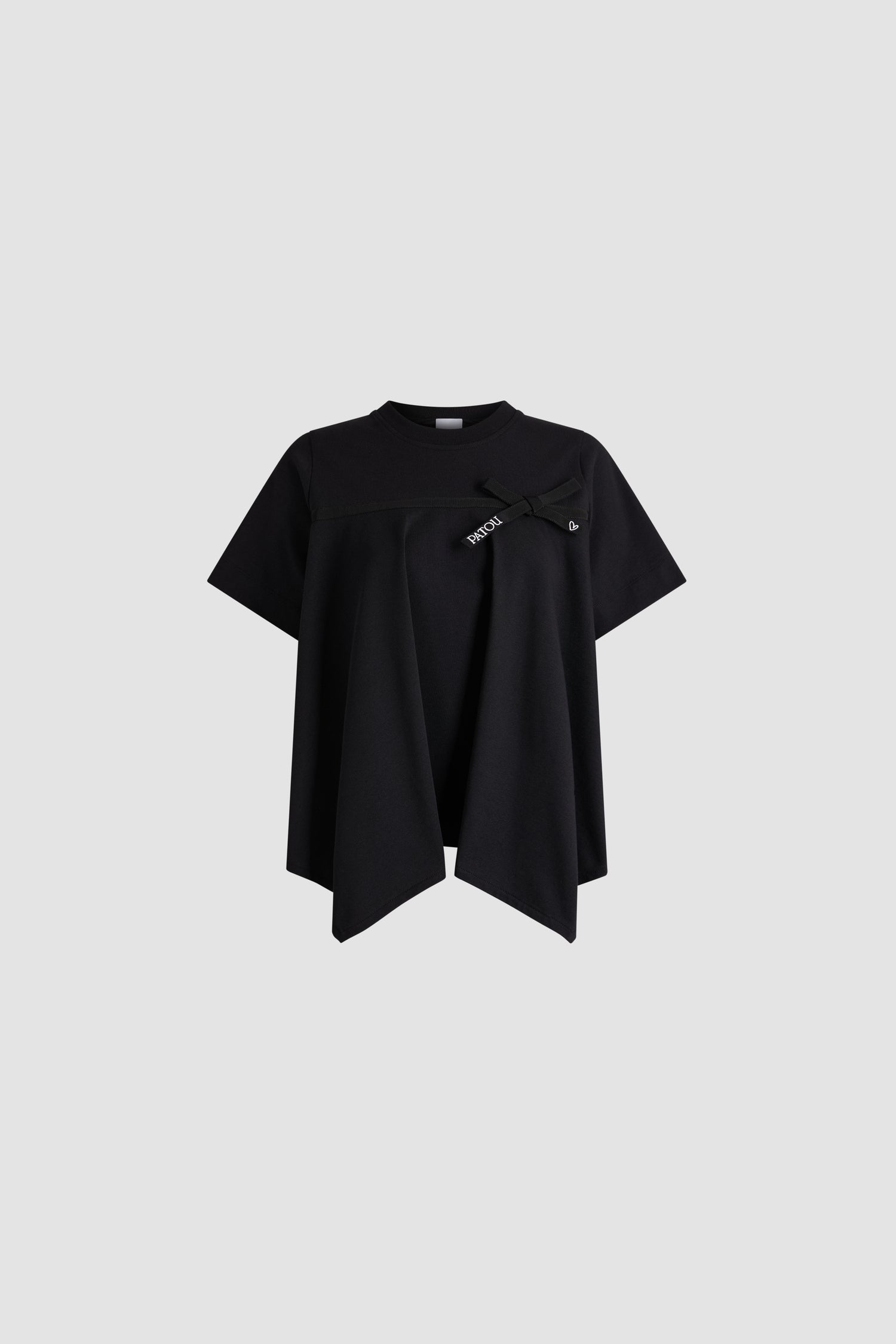 Patou JE259 t-shirt noir coton bio XS S M L XL
