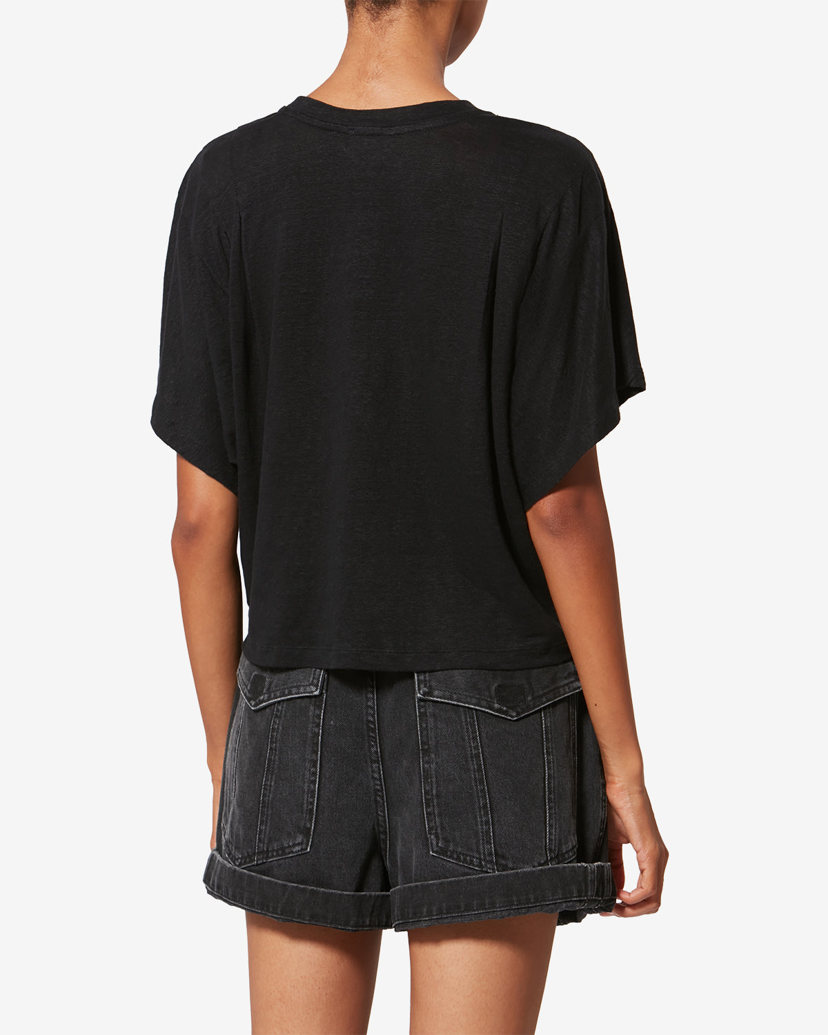 Isabel Marant Kyanzae t-shirt lin noir